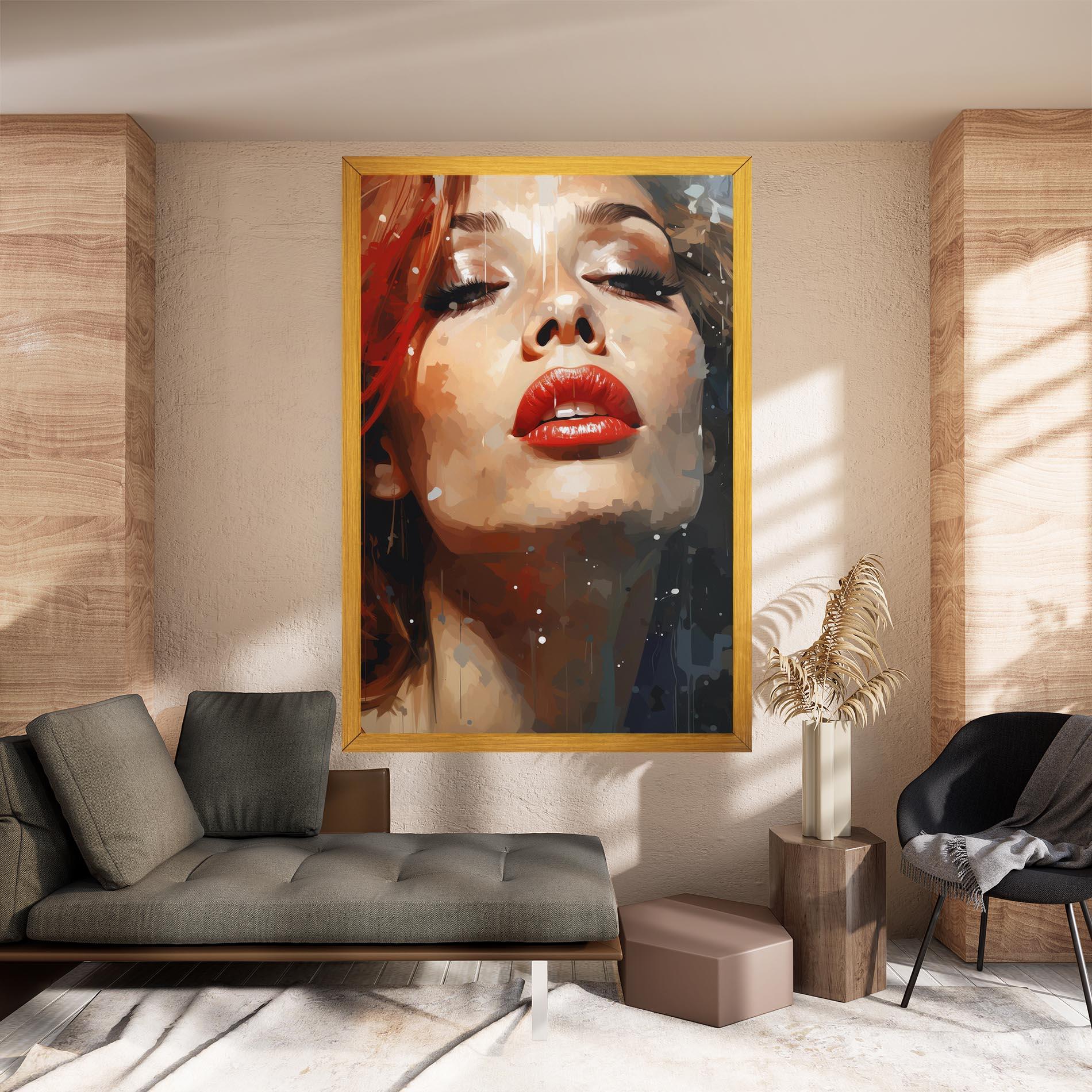 Tablou Canvas Close Up Look Portrait mockup 8