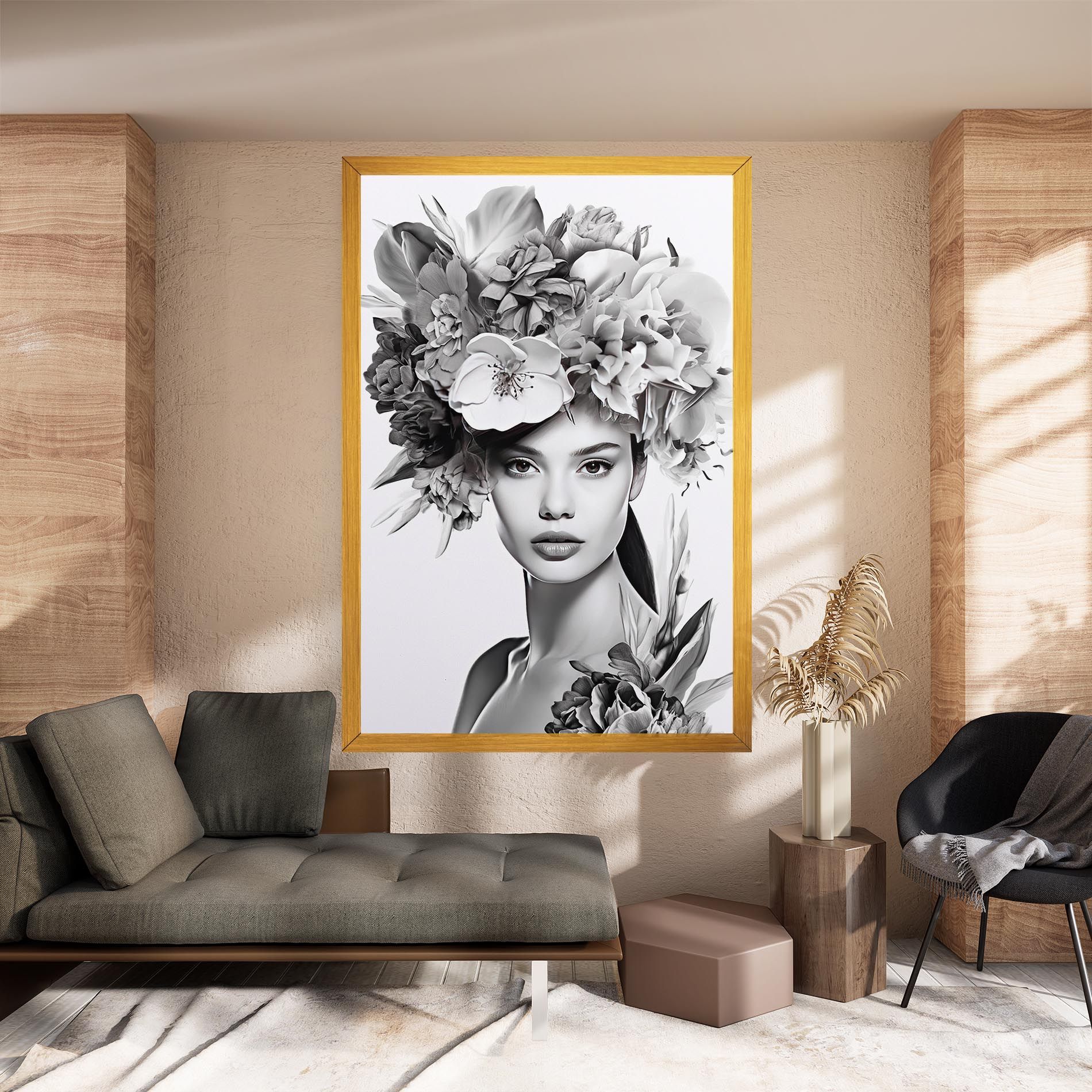 Flower Crown Woman mockup 8