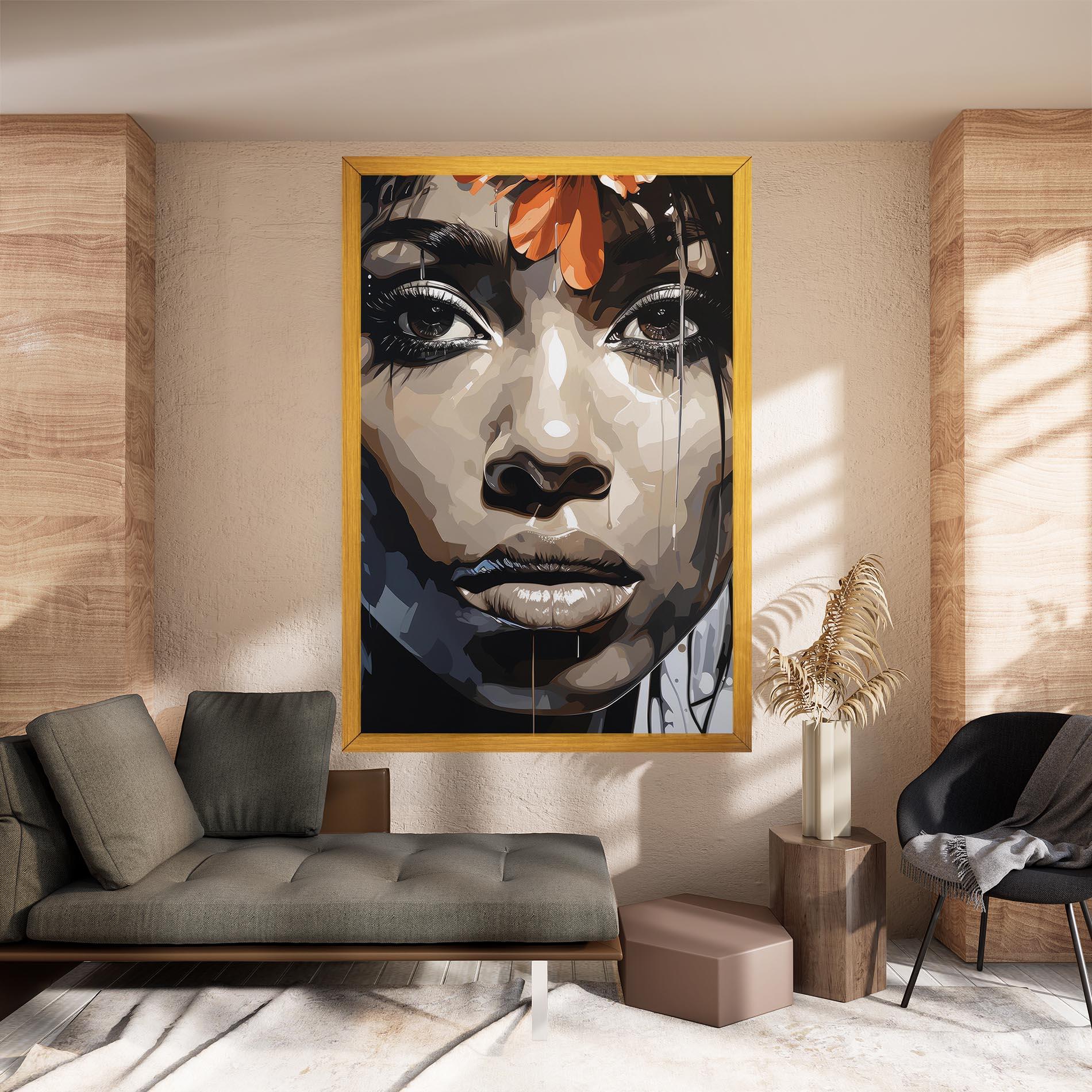 Tablou Canvas Pretty Girl Portrait mockup 8