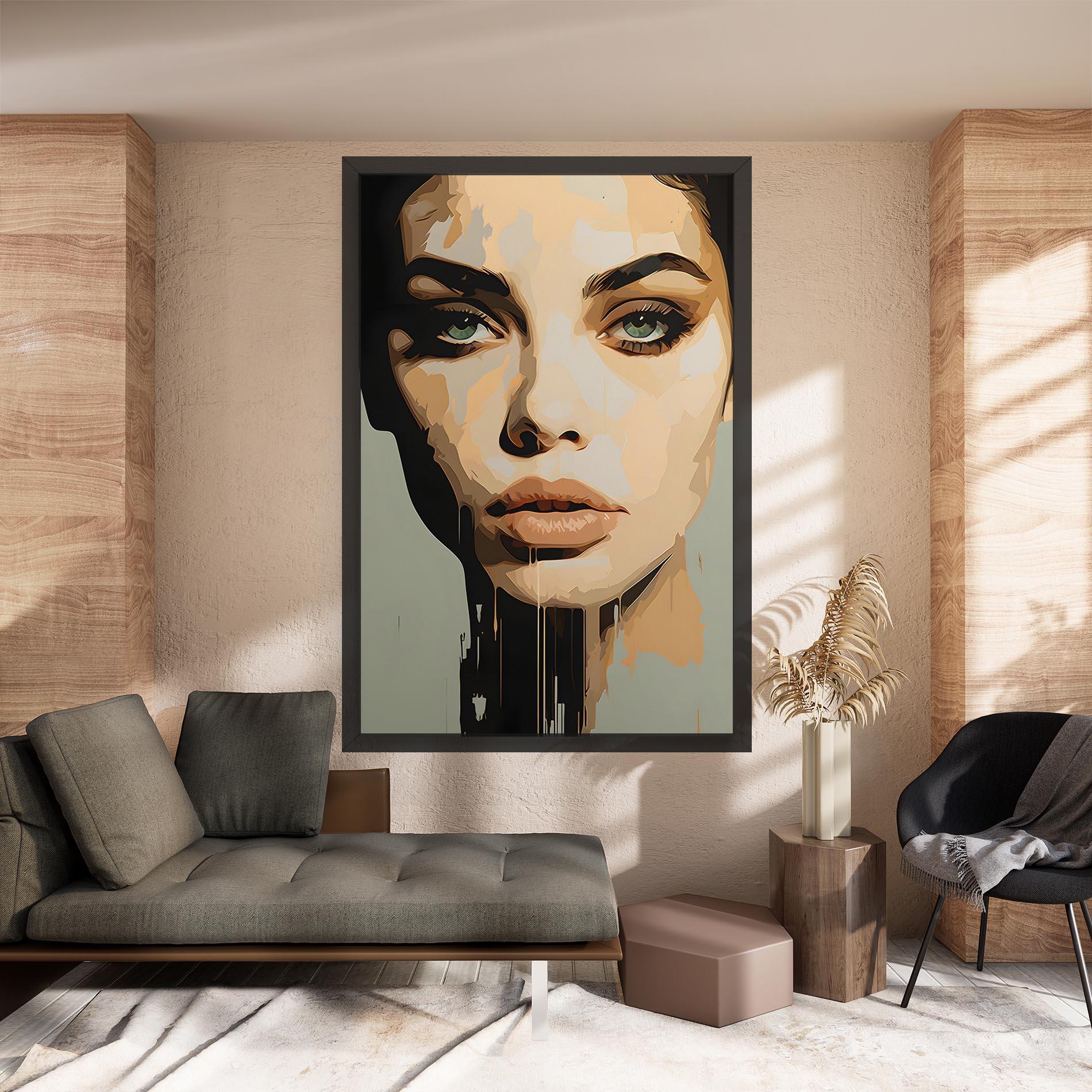 Tablou Canvas Apologetic Face mockup 8