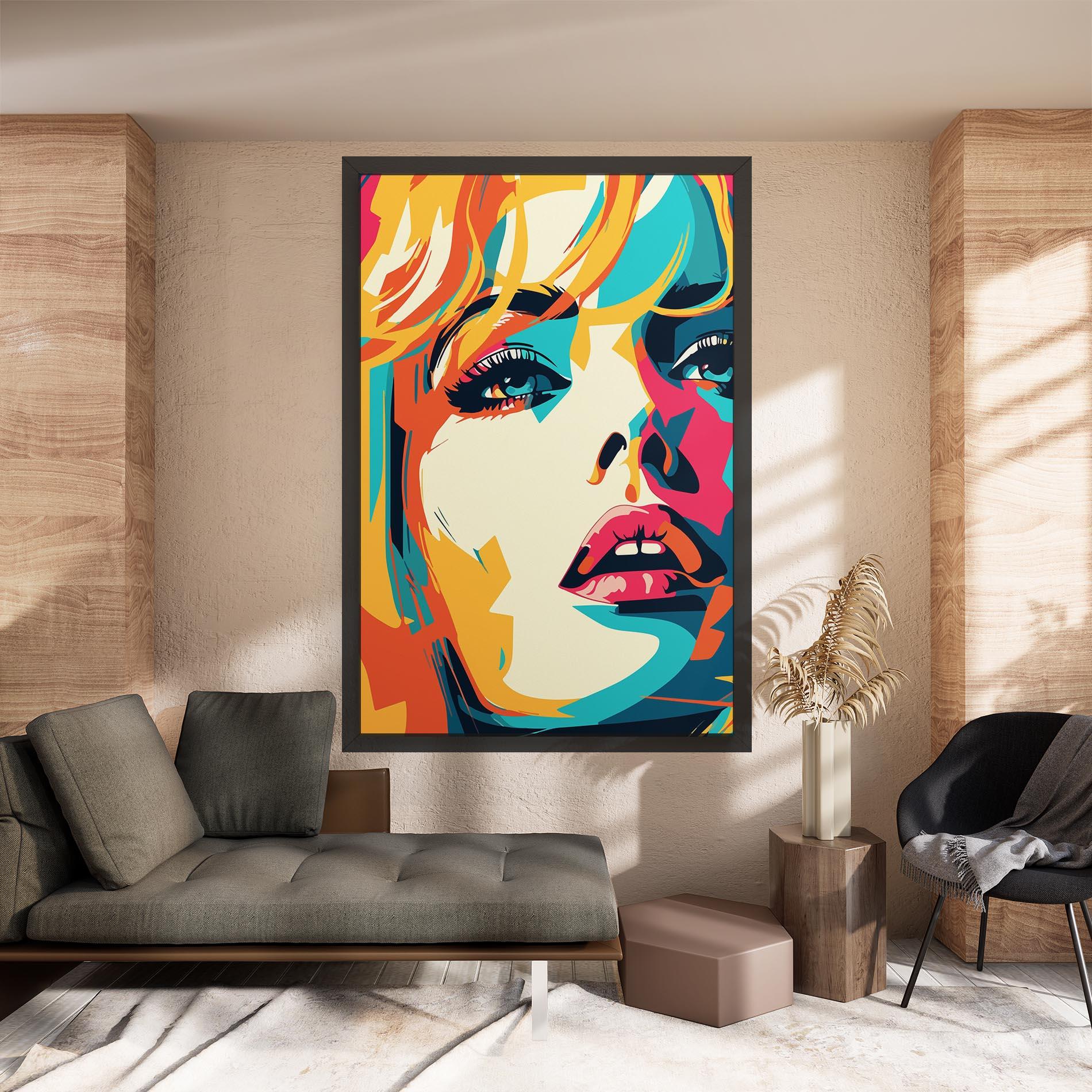 Tablou Canvas Blonde Girl Portrait mockup 8