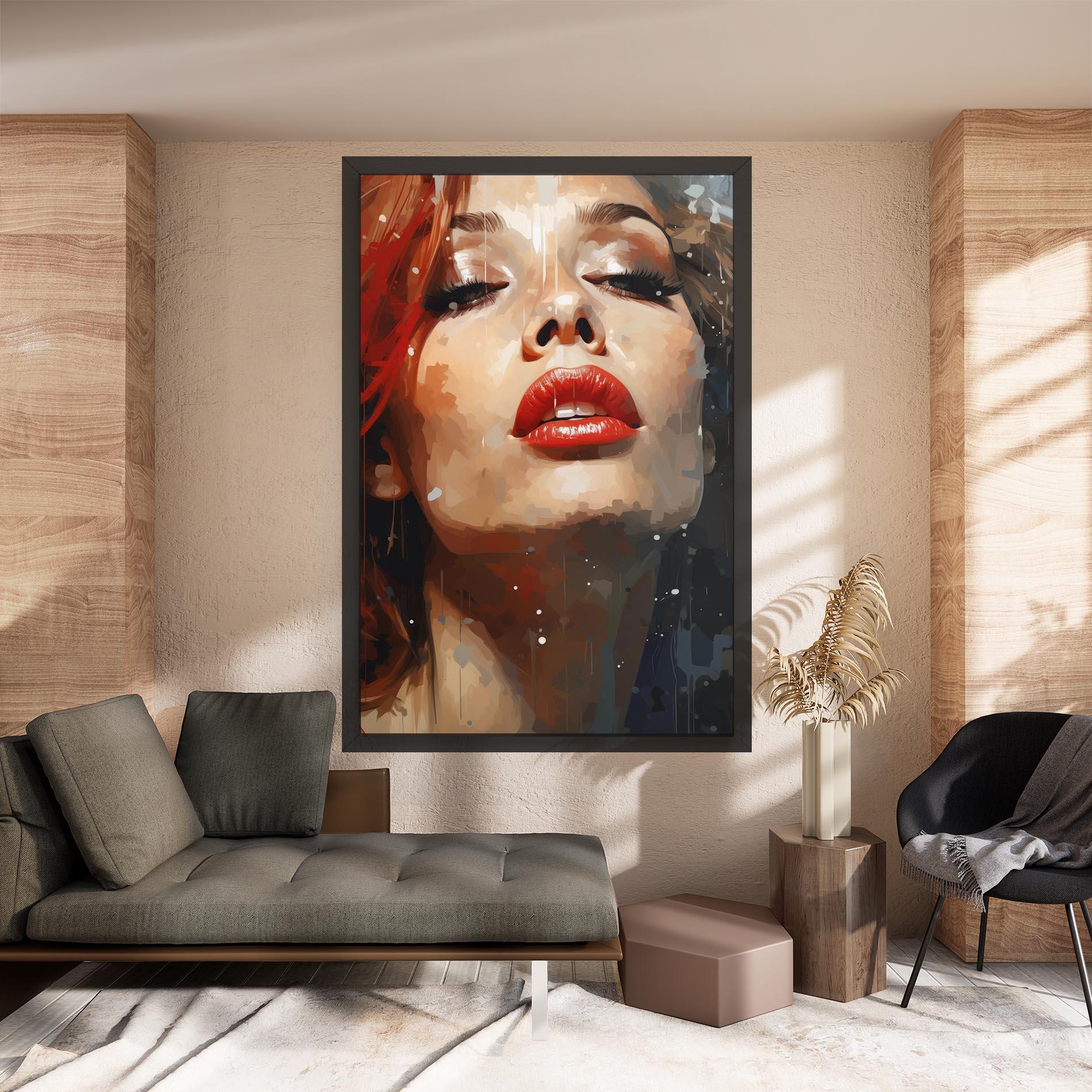 Tablou Canvas Close Up Look Portrait mockup 8