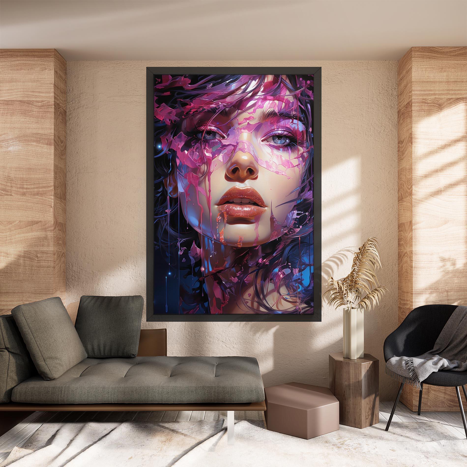 Tablou Canvas Cute Purple Girl mockup 8