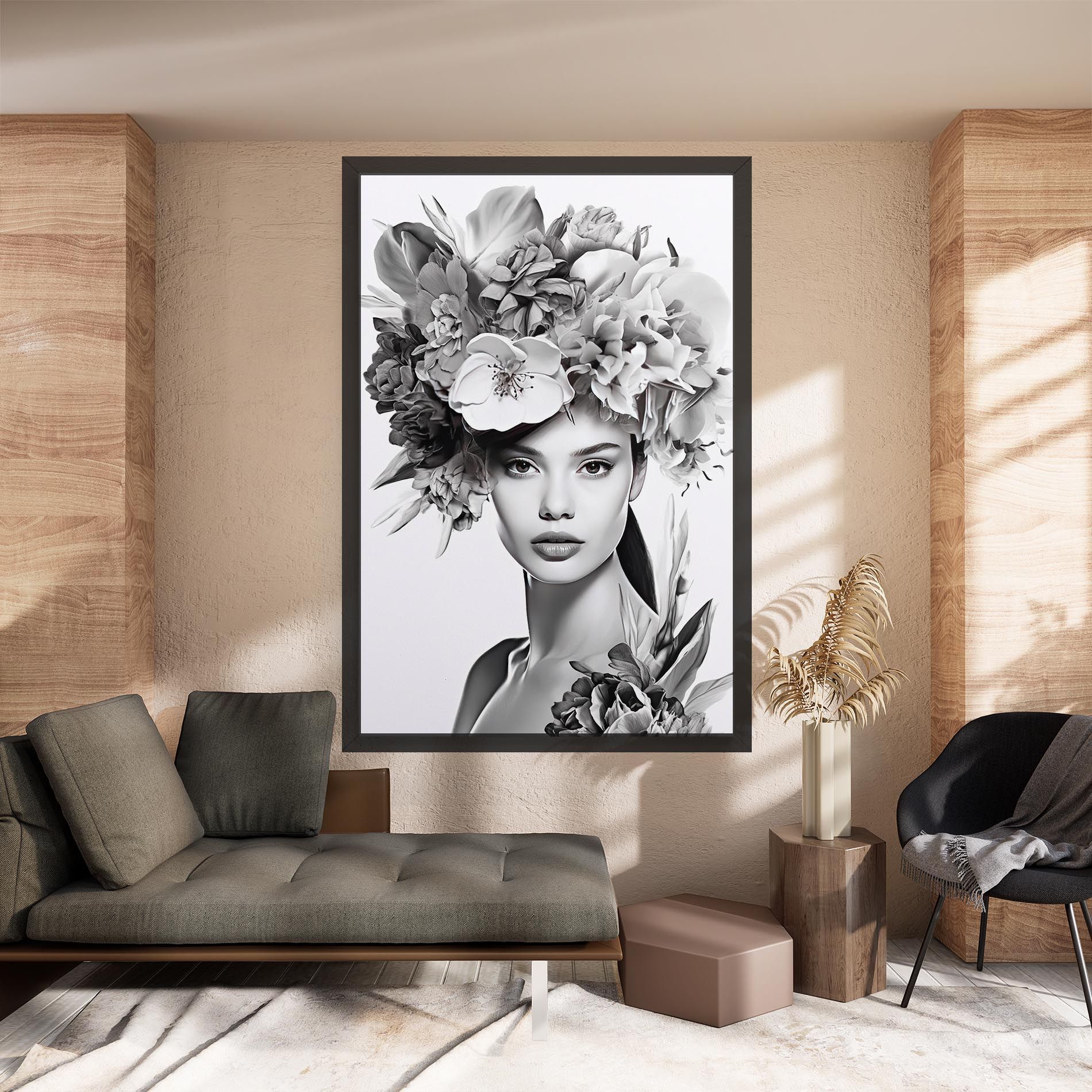 Flower Crown Woman mockup 8