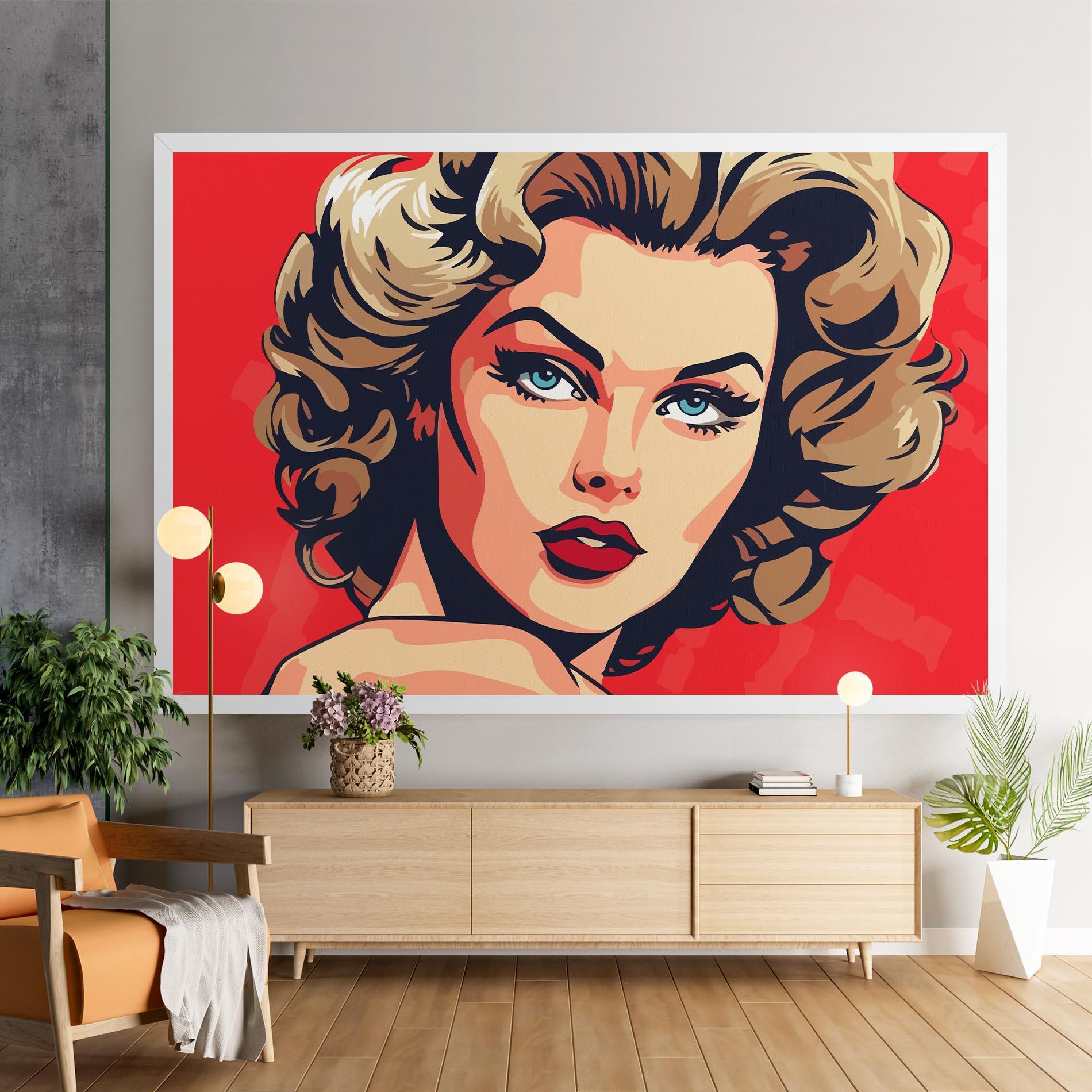 Tablou Canvas Blue Eyes Portrait mockup 9