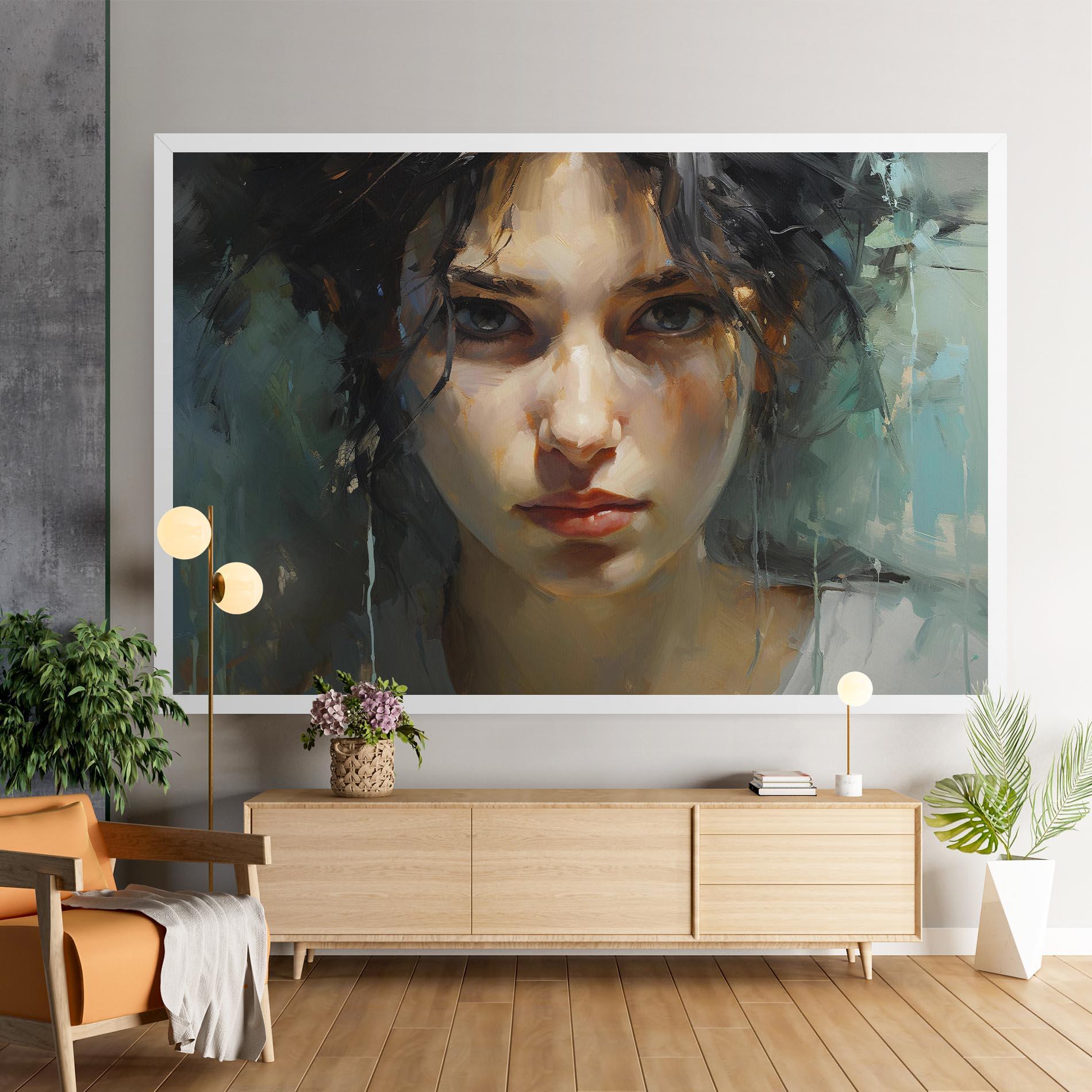 Tablou Canvas Intense Portrait mockup 9