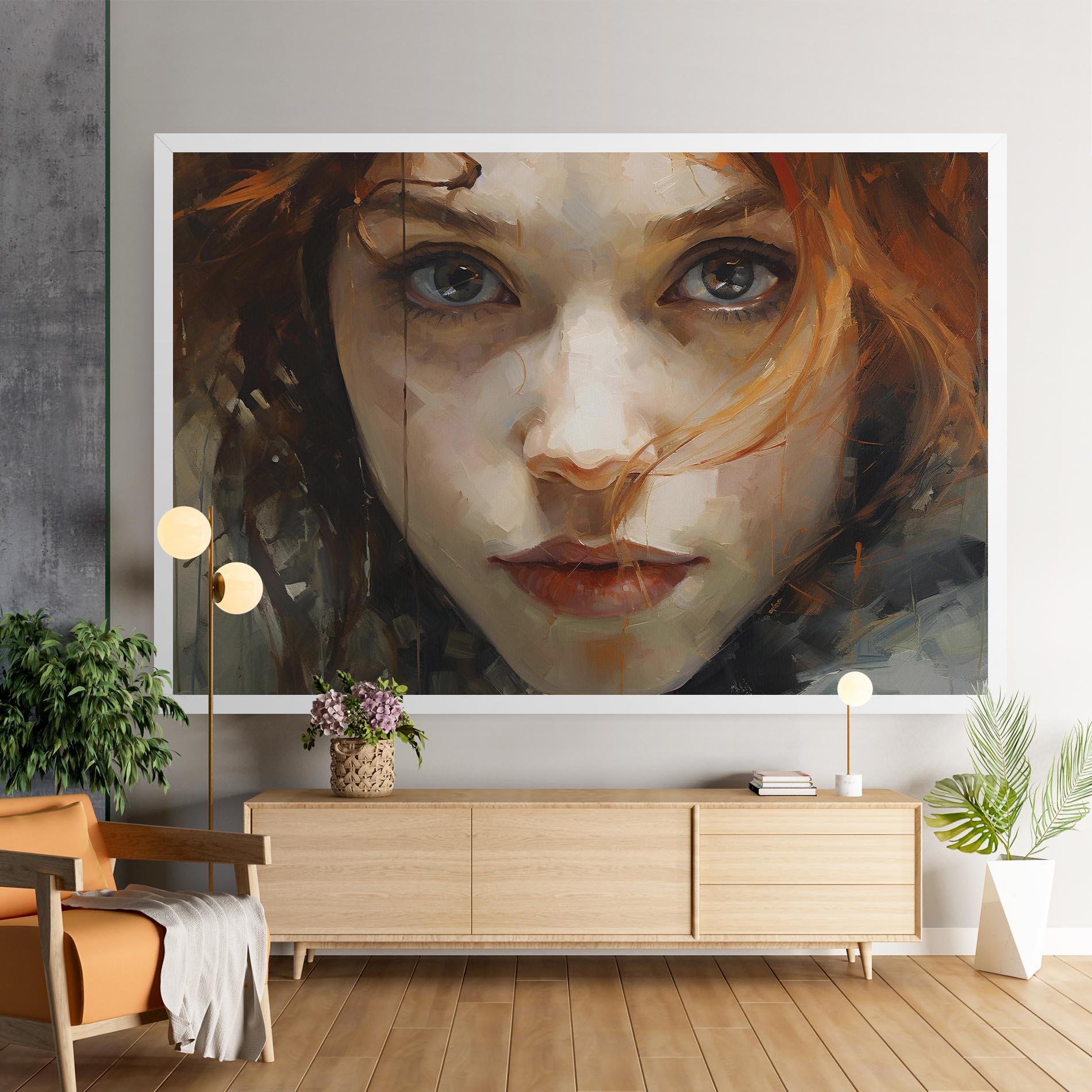 Tablou Canvas Portrait Oil Painting mockup 9