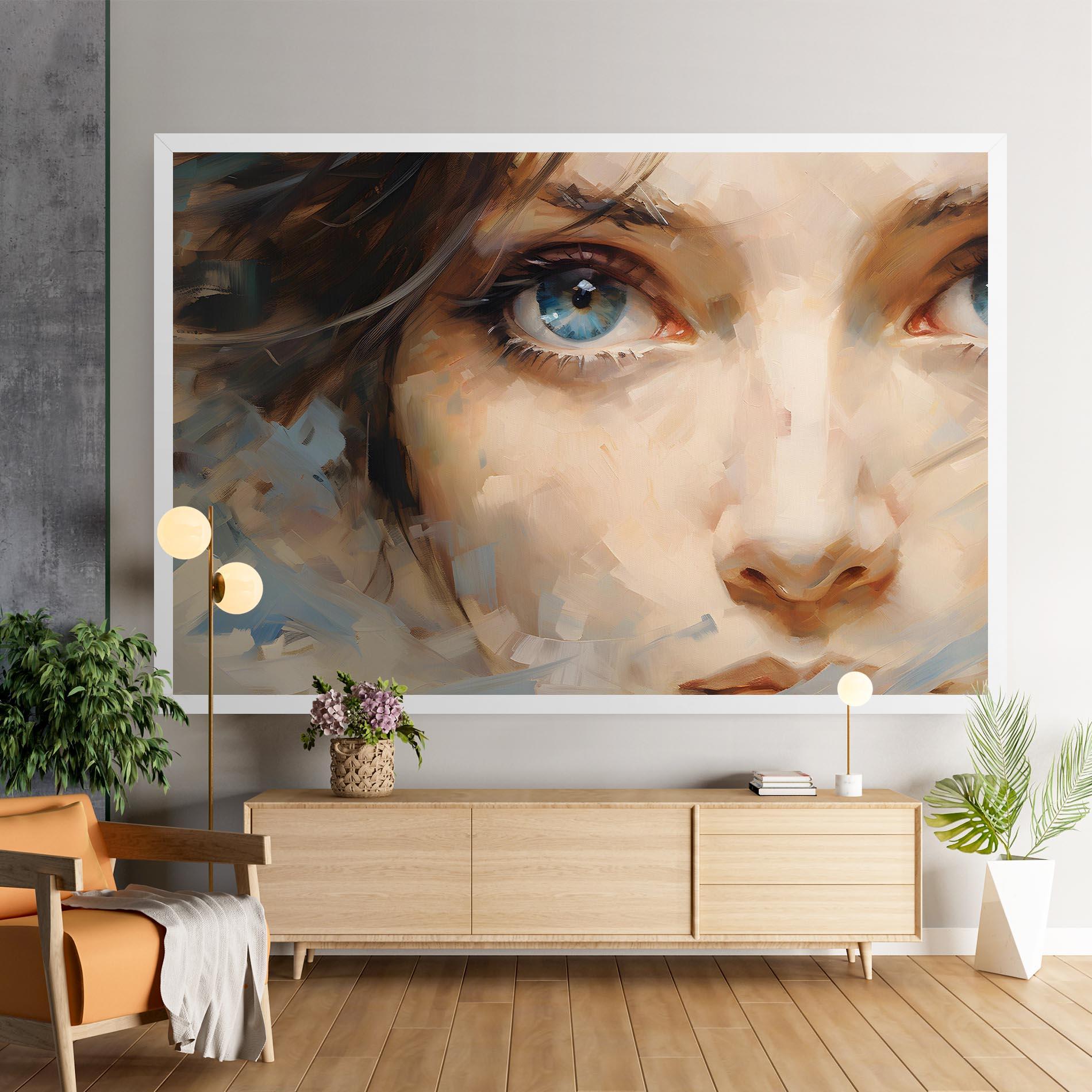 Tablou Canvas Pupil Blue Iris mockup 9