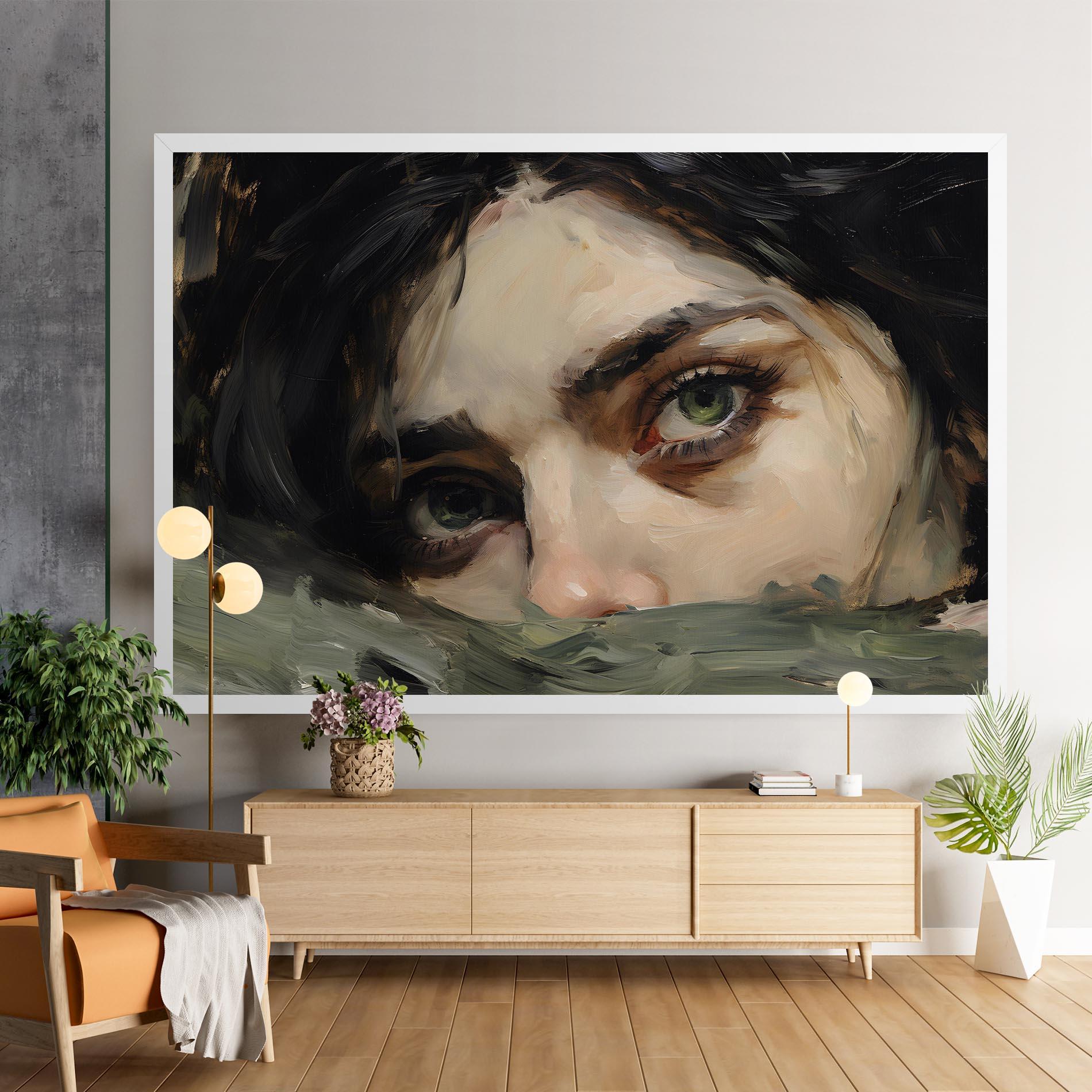 Tablou Canvas Pupil Green Iris mockup 9
