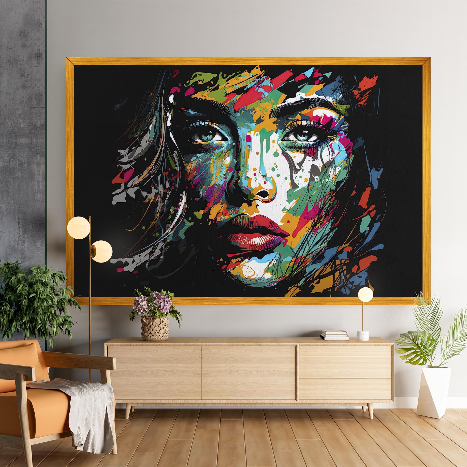 Tablou Canvas Abstract Stylish Portrait mockup 9