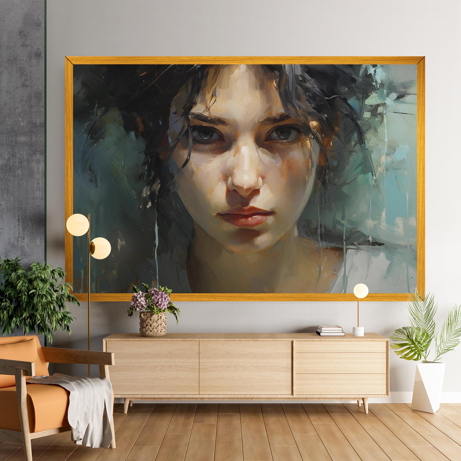 Tablou Canvas Intense Portrait mockup 9