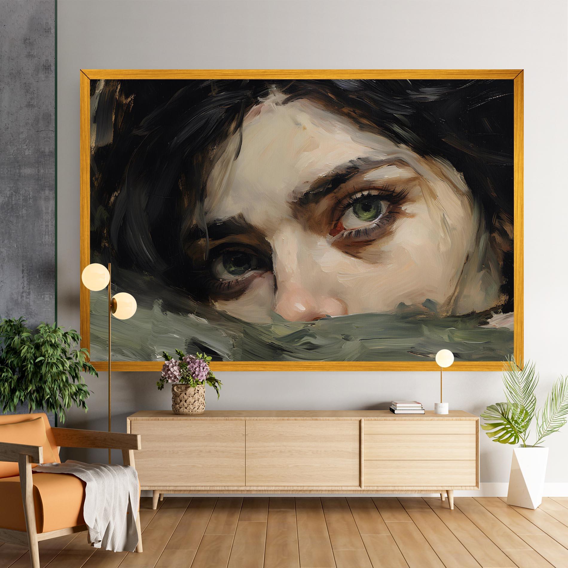 Tablou Canvas Pupil Green Iris mockup 9