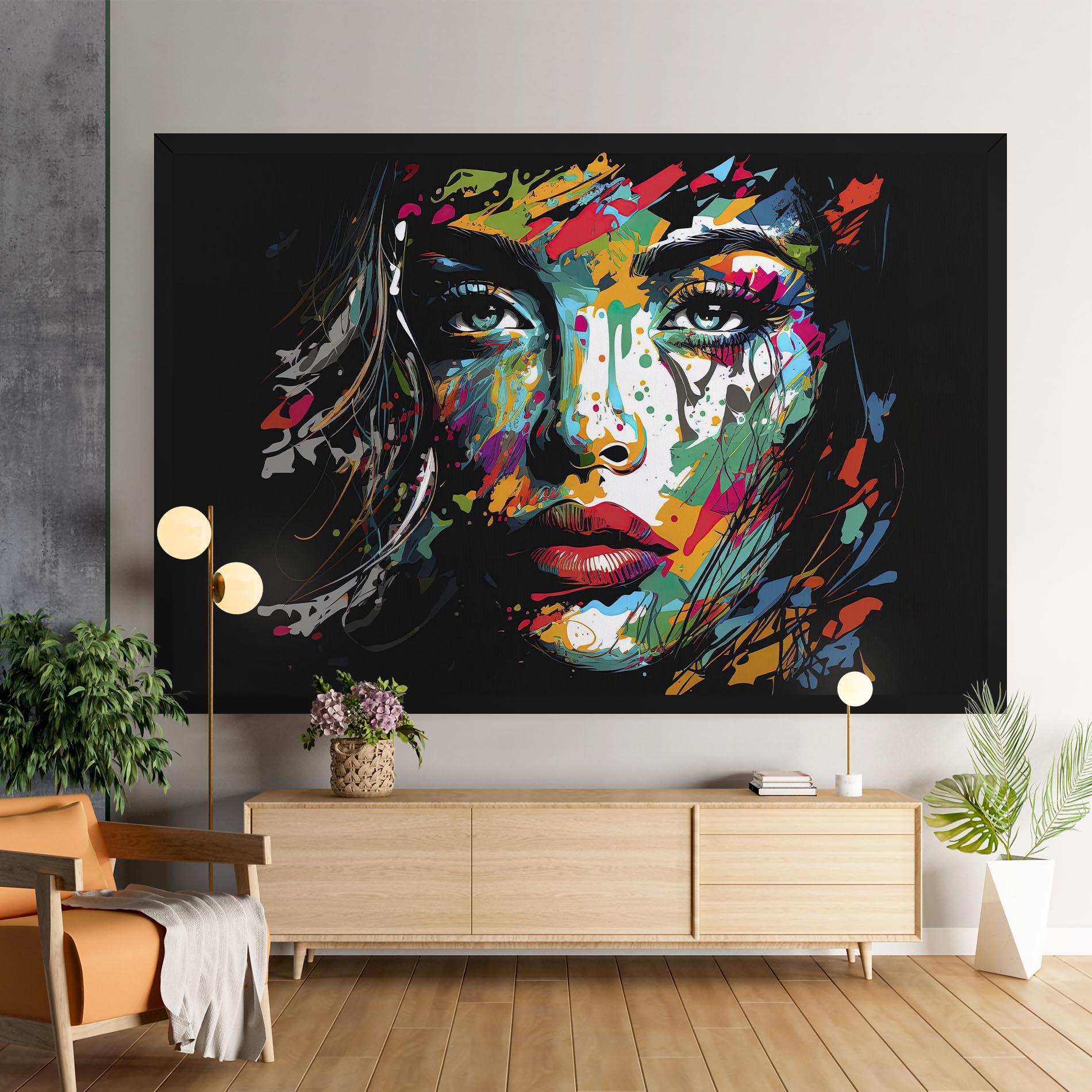 Tablou Canvas Abstract Stylish Portrait mockup 9