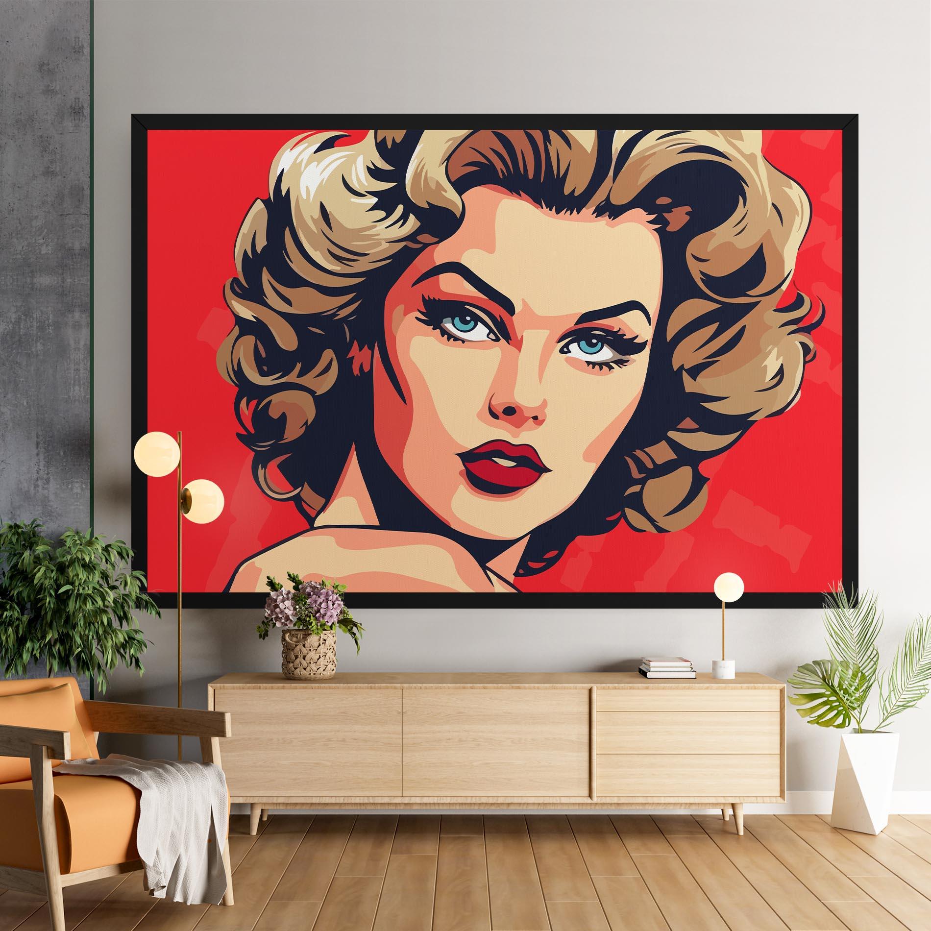 Tablou Canvas Blue Eyes Portrait mockup 9