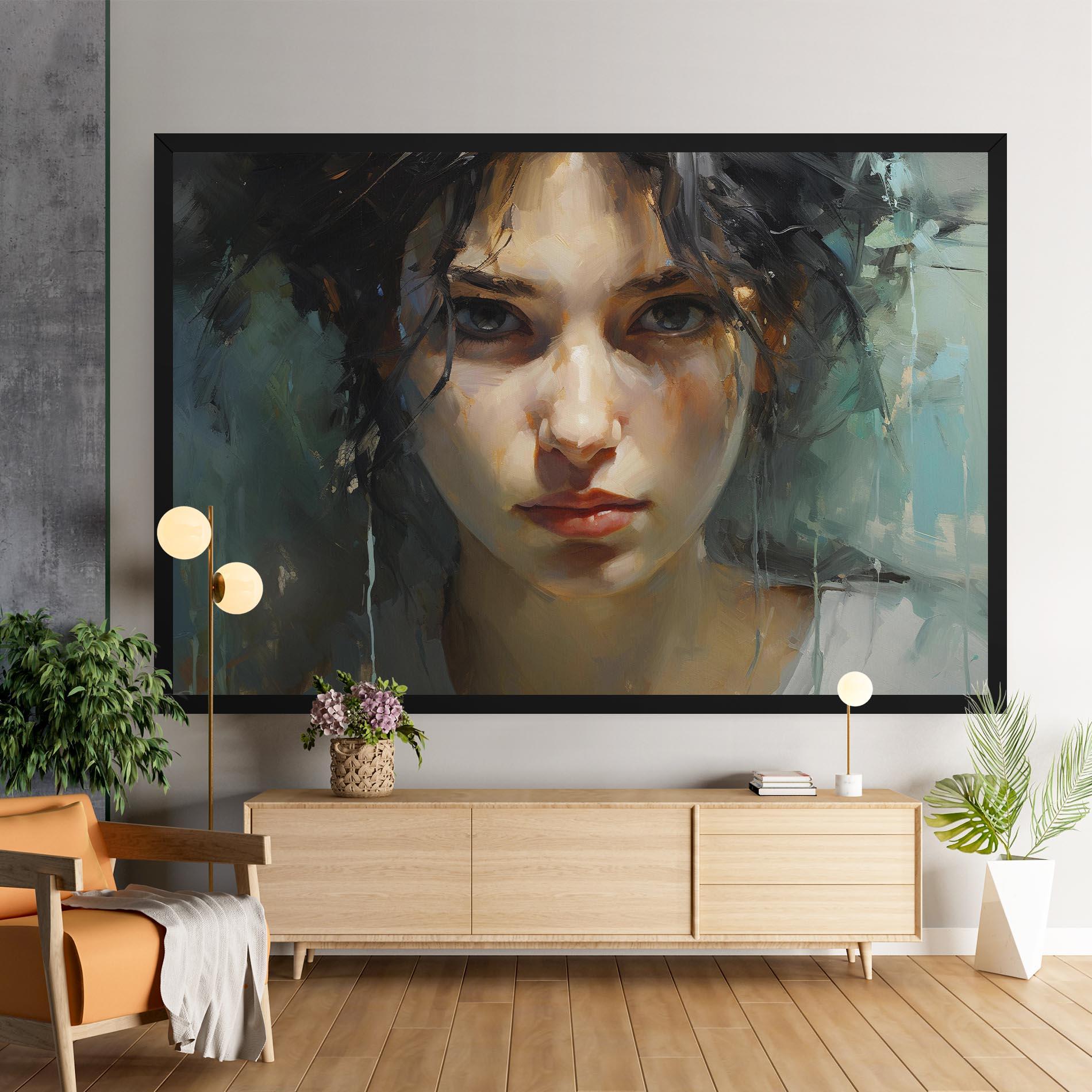 Tablou Canvas Intense Portrait mockup 9