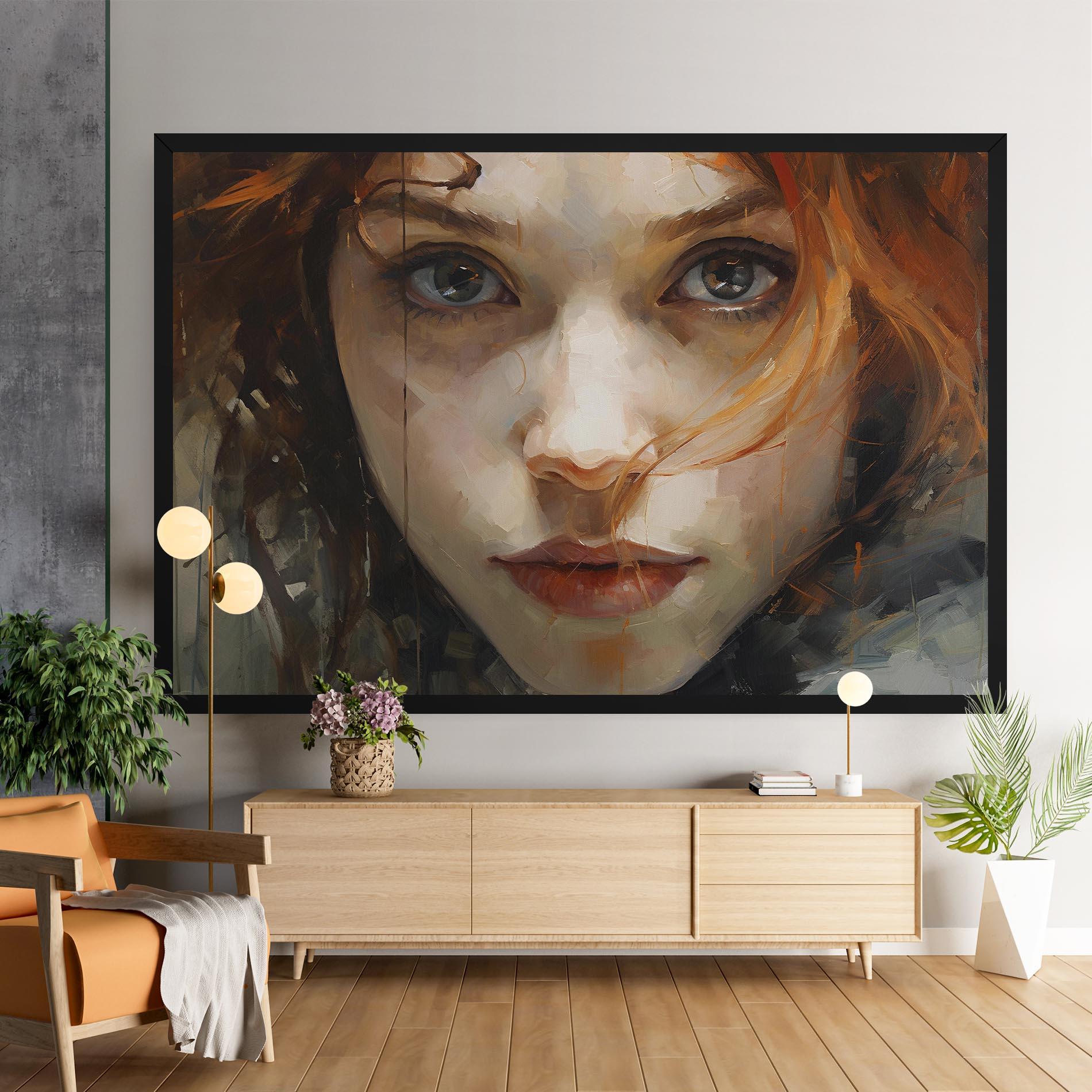 Tablou Canvas Portrait Oil Painting mockup 9