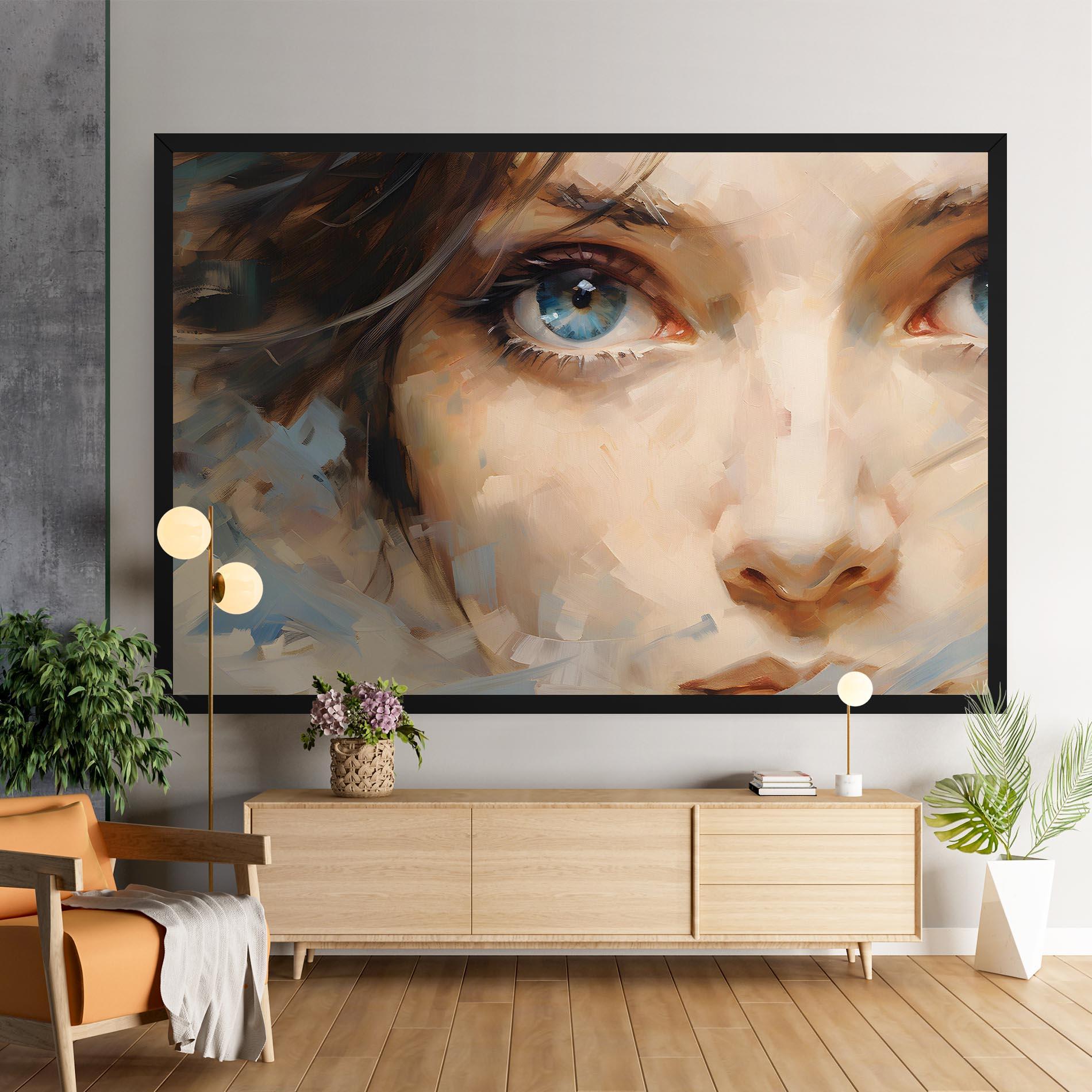 Tablou Canvas Pupil Blue Iris mockup 9