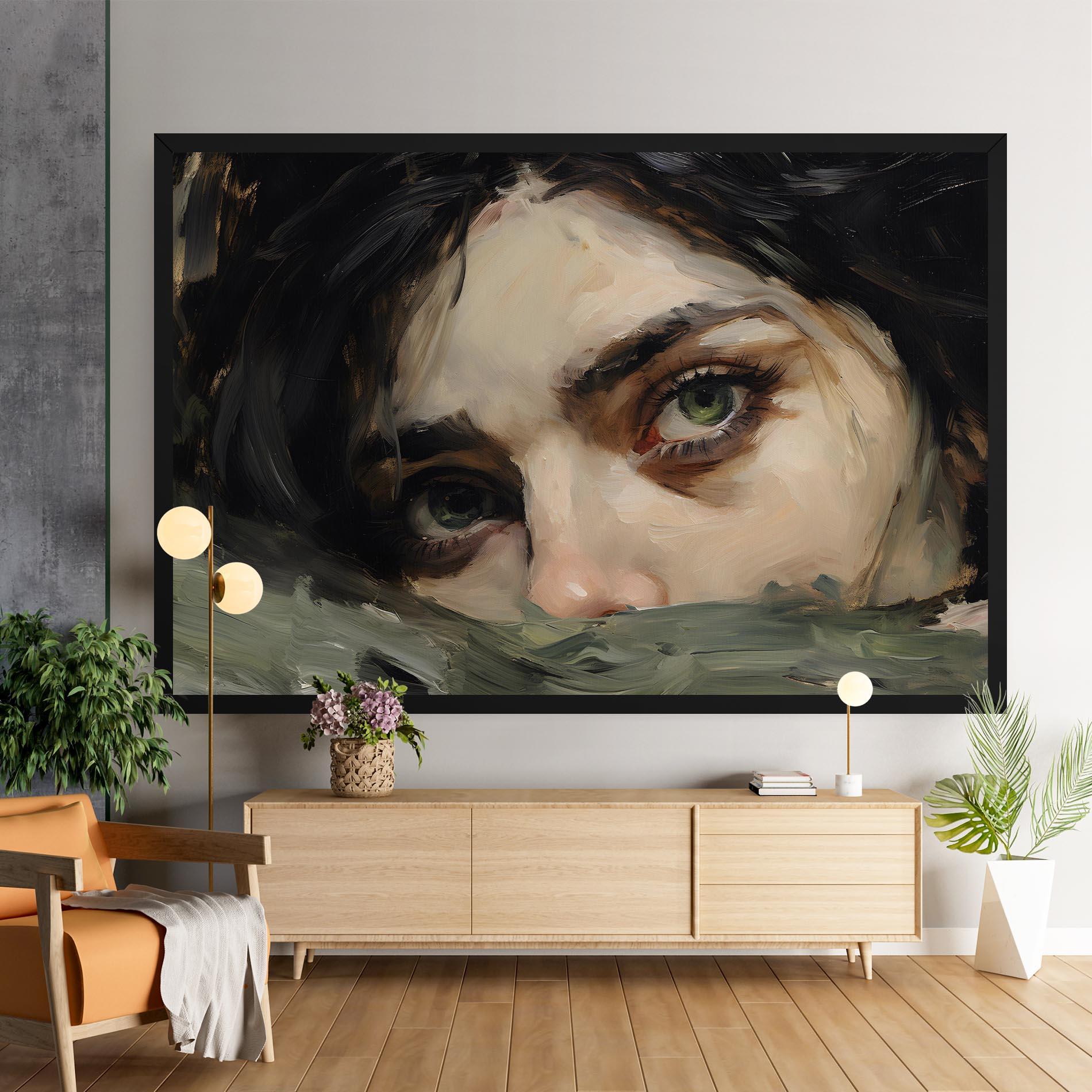Tablou Canvas Pupil Green Iris mockup 9