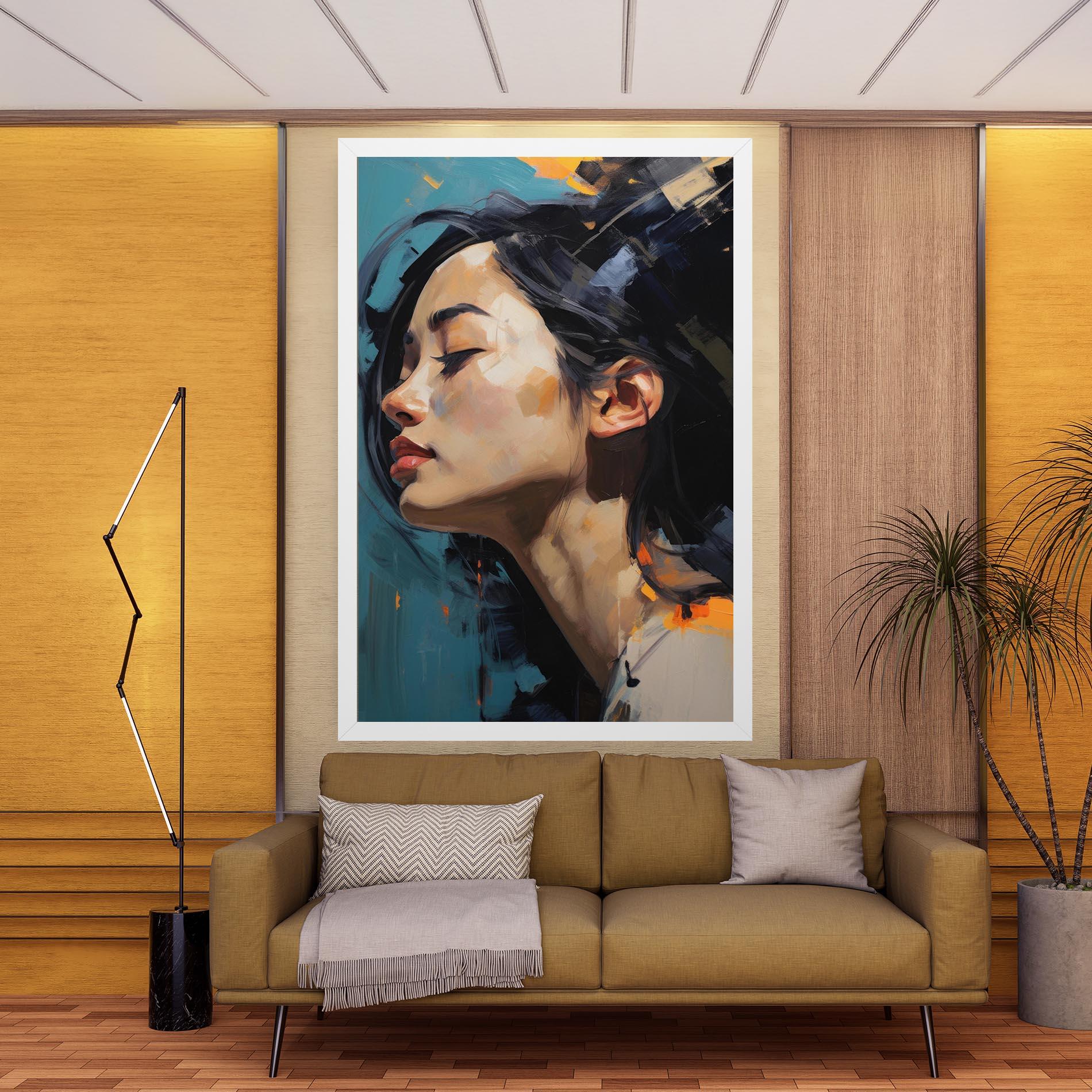 Tablou Canvas Acrylic Asian Portrait mockup 9