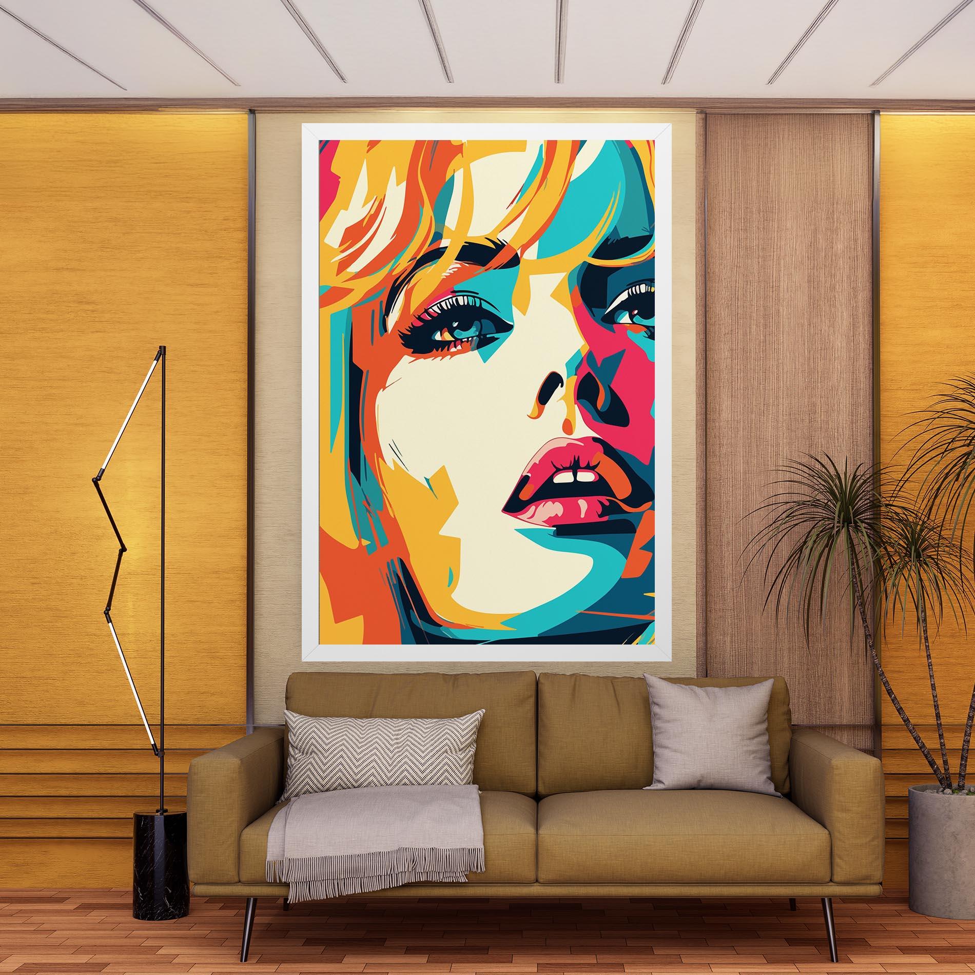 Tablou Canvas Blonde Girl Portrait mockup 9