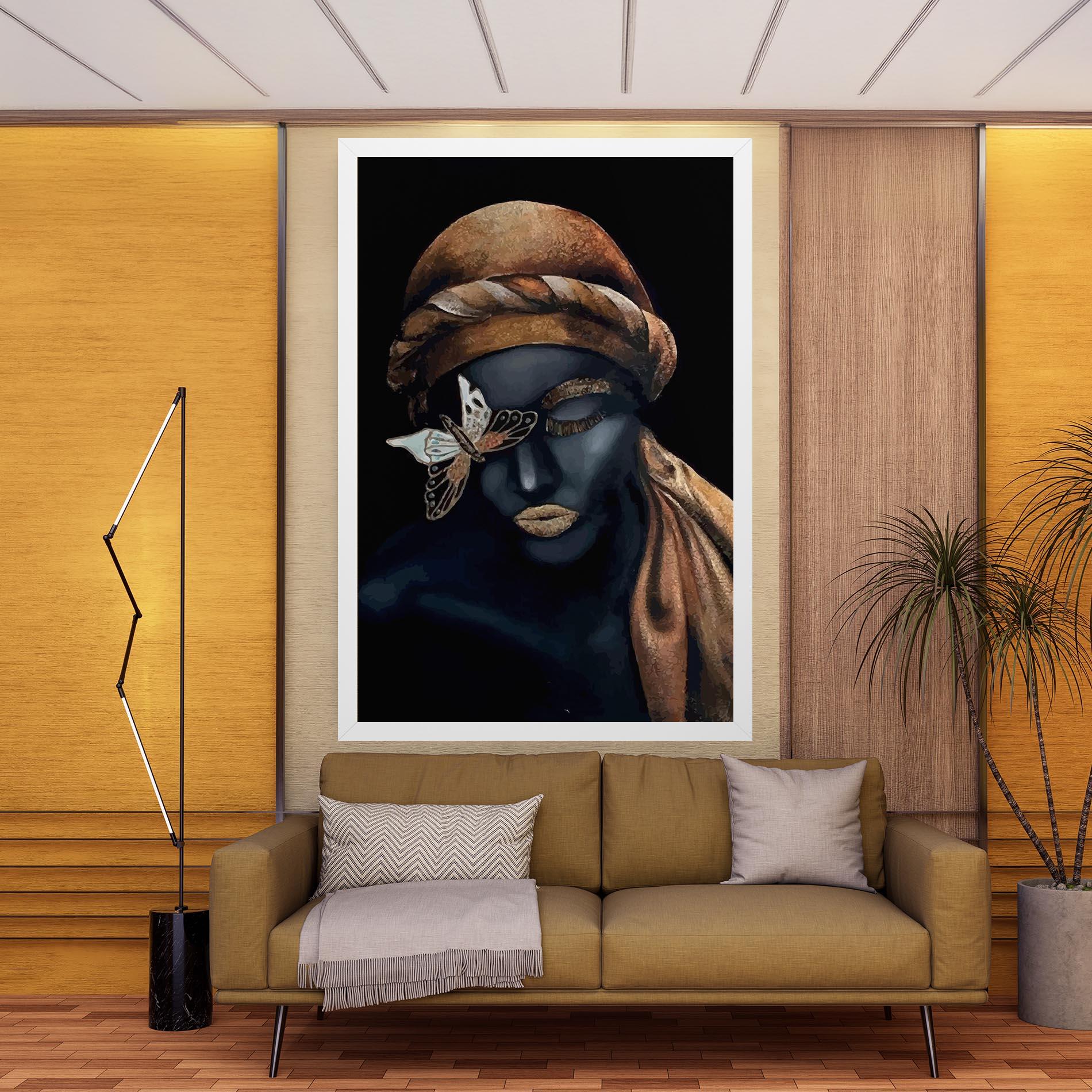 Tablou Canvas Butterfly Lady mockup 9