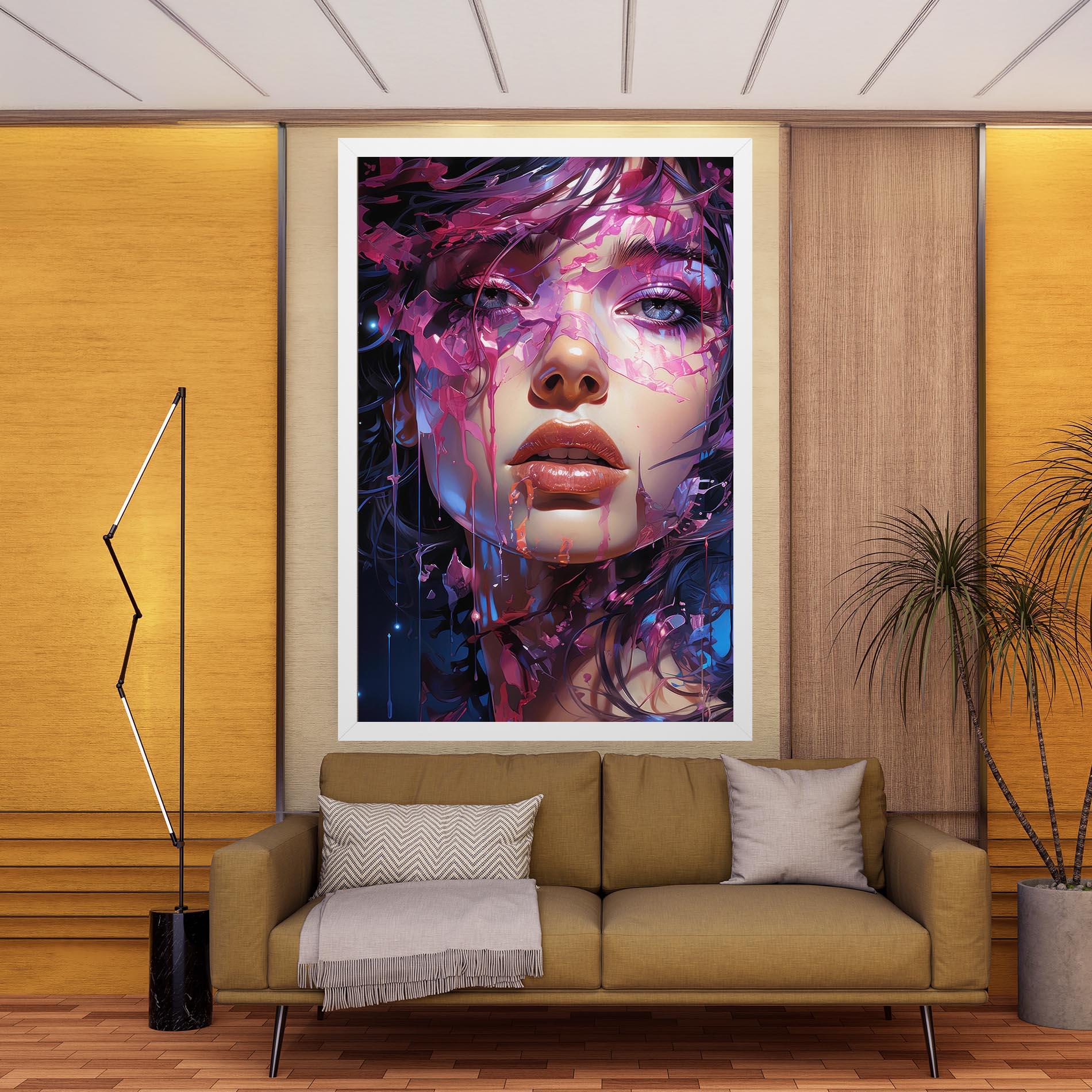 Tablou Canvas Cute Purple Girl mockup 9