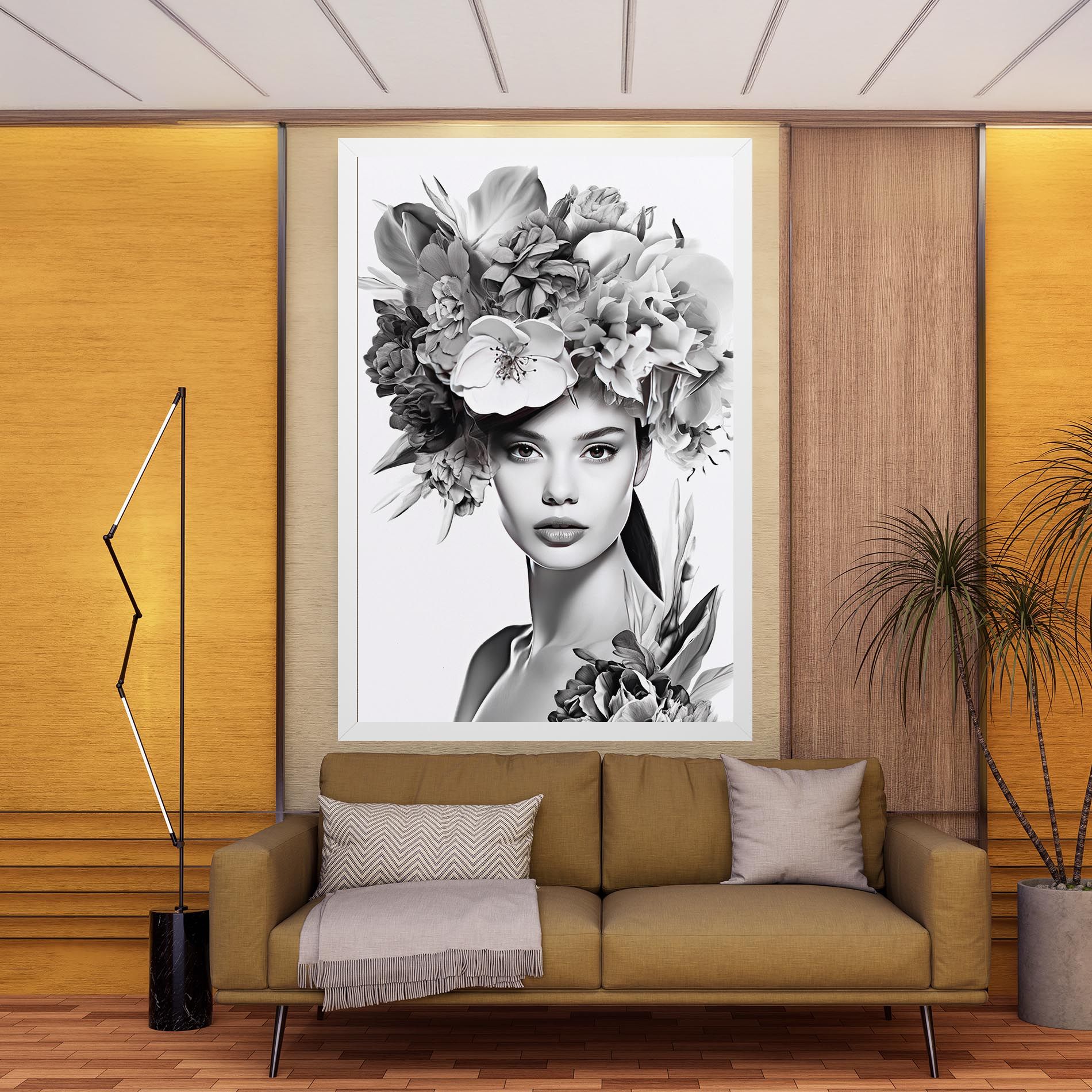 Flower Crown Woman mockup 9