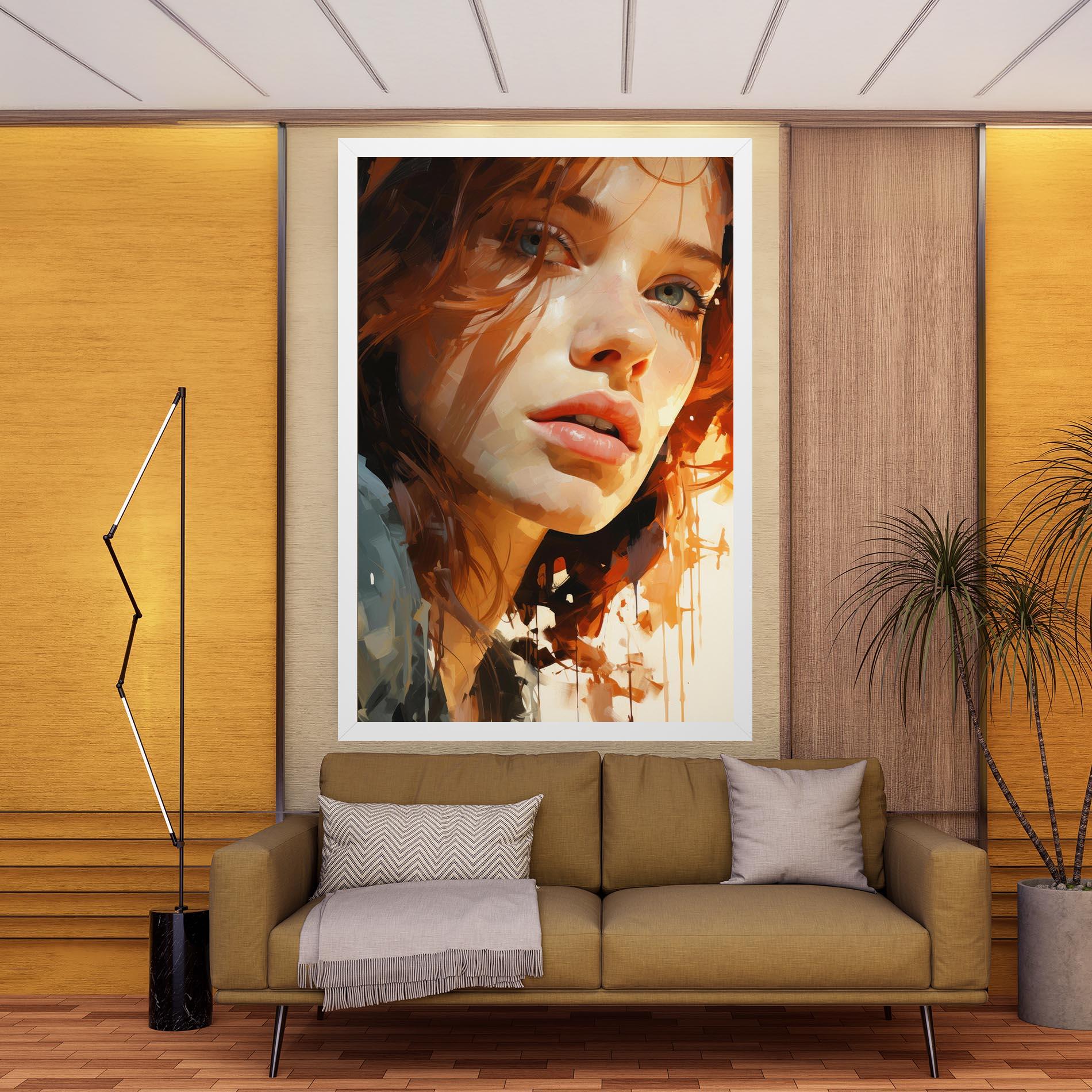 Tablou Canvas Pretty Woman Portrait mockup 9