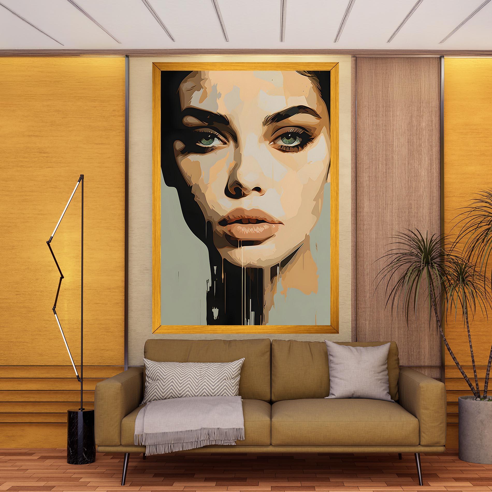 Tablou Canvas Apologetic Face mockup 9