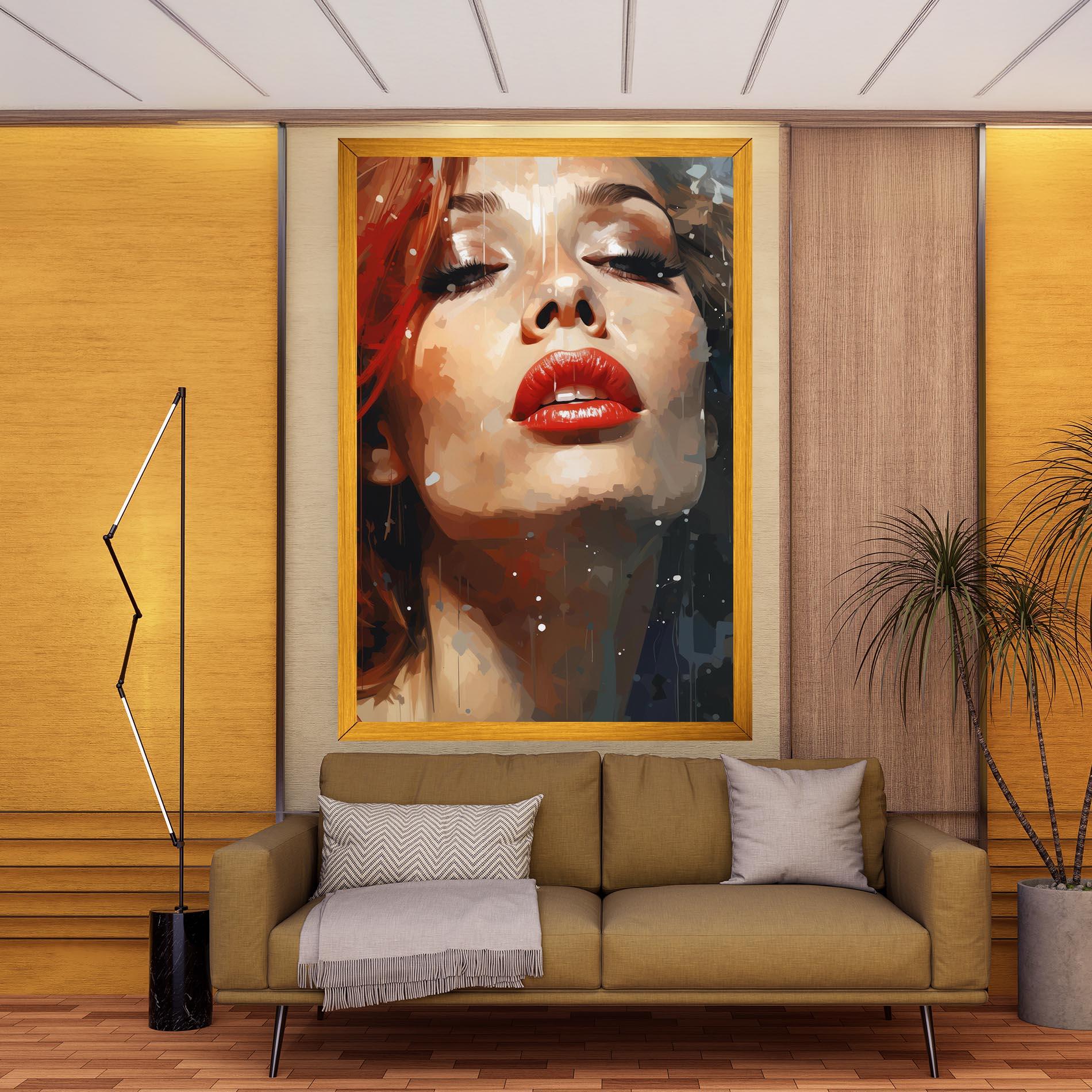 Tablou Canvas Close Up Look Portrait mockup 9