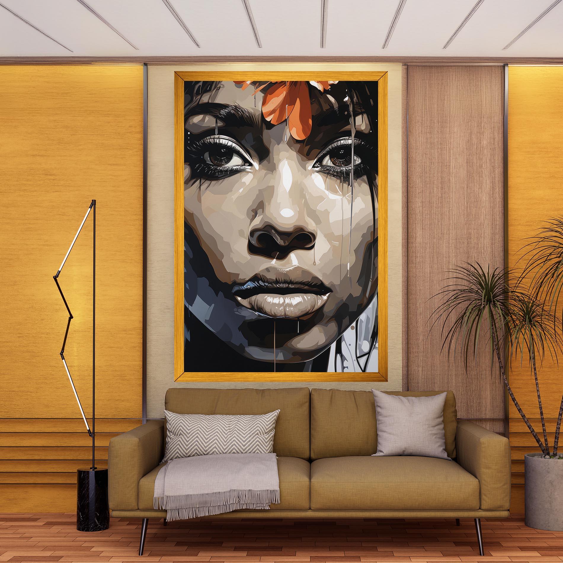 Tablou Canvas Pretty Girl Portrait mockup 9