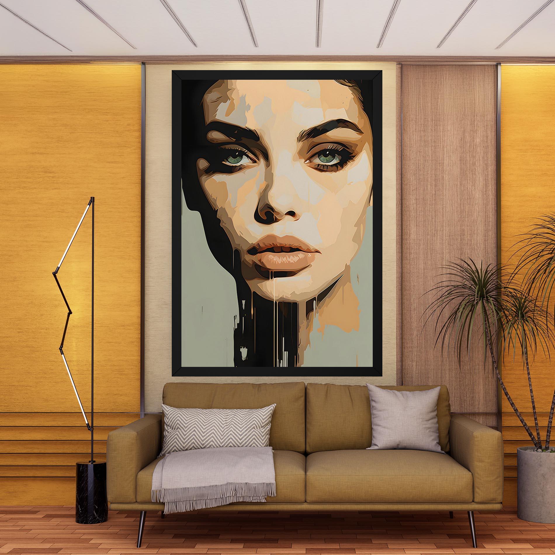 Tablou Canvas Apologetic Face mockup 9