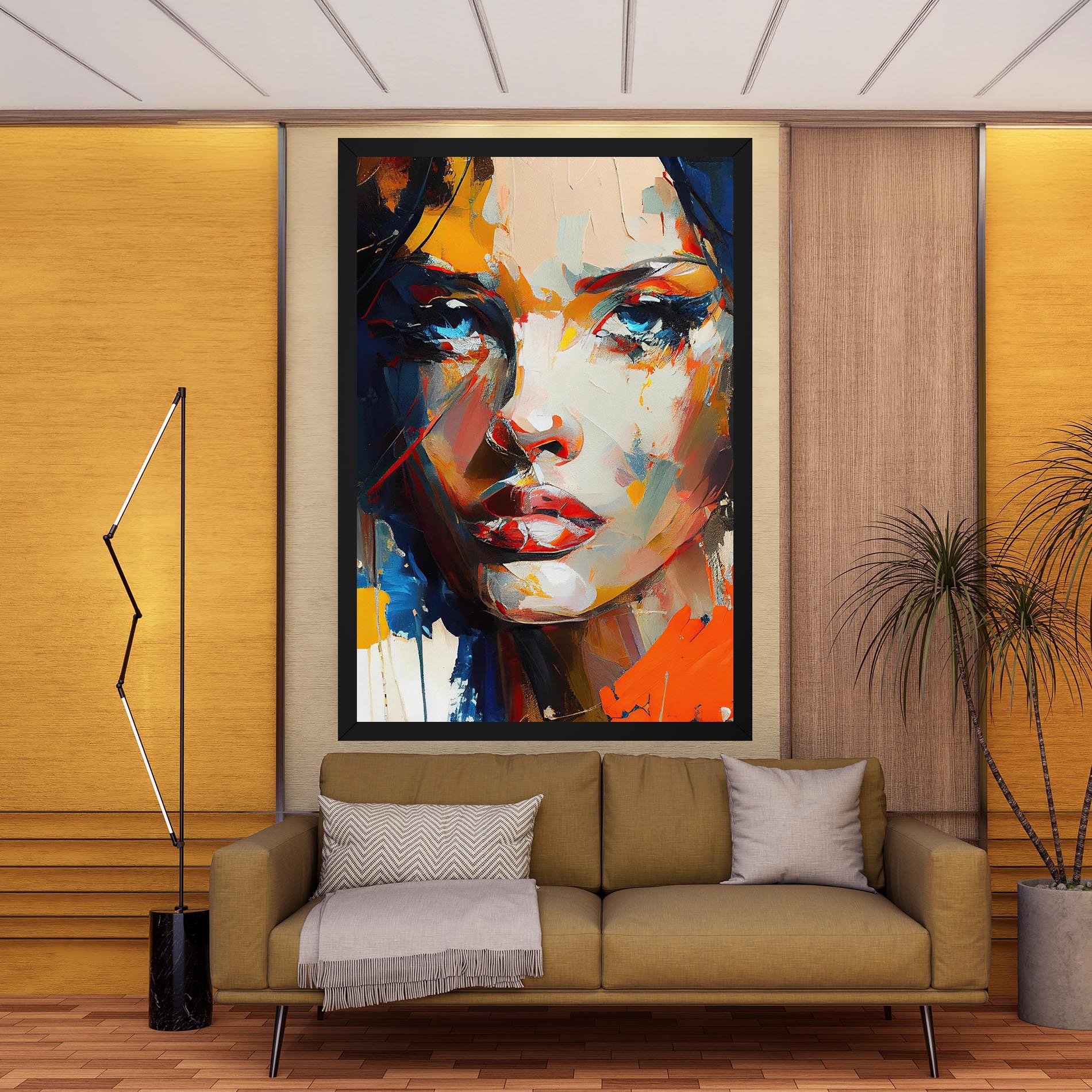 Tablou Canvas Beautiful Brunette Woman mockup 9