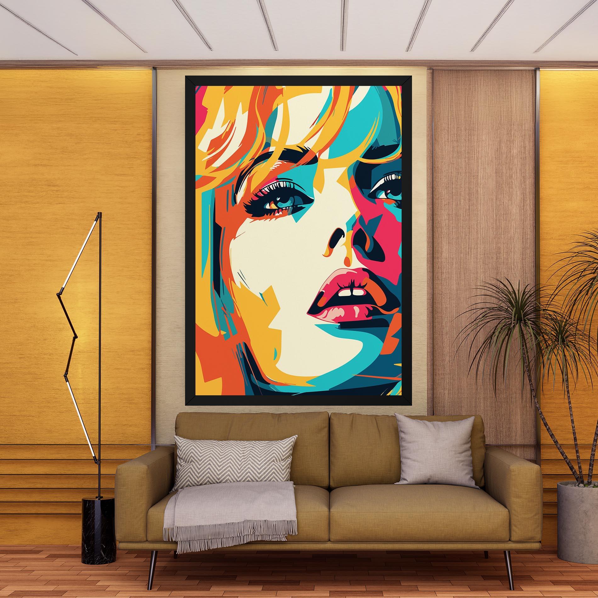 Tablou Canvas Blonde Girl Portrait mockup 9