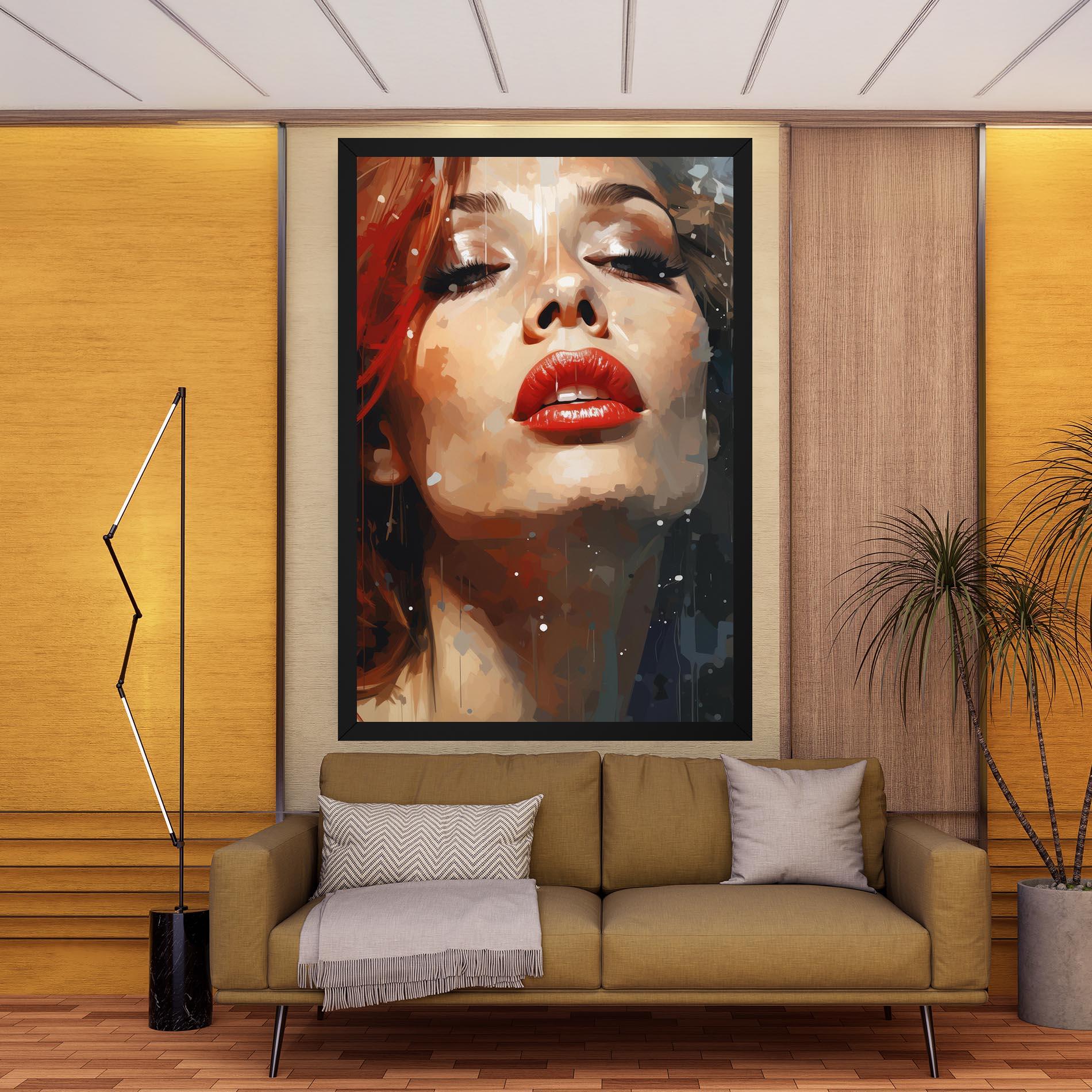 Tablou Canvas Close Up Look Portrait mockup 9