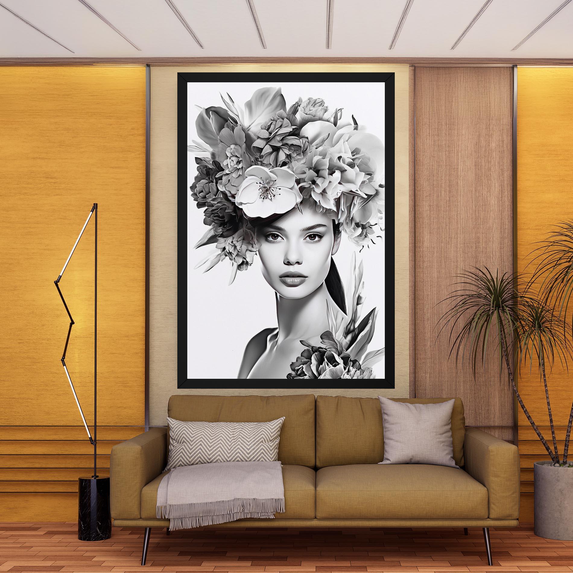Tablou Canvas Flower Crown Woman mockup 9