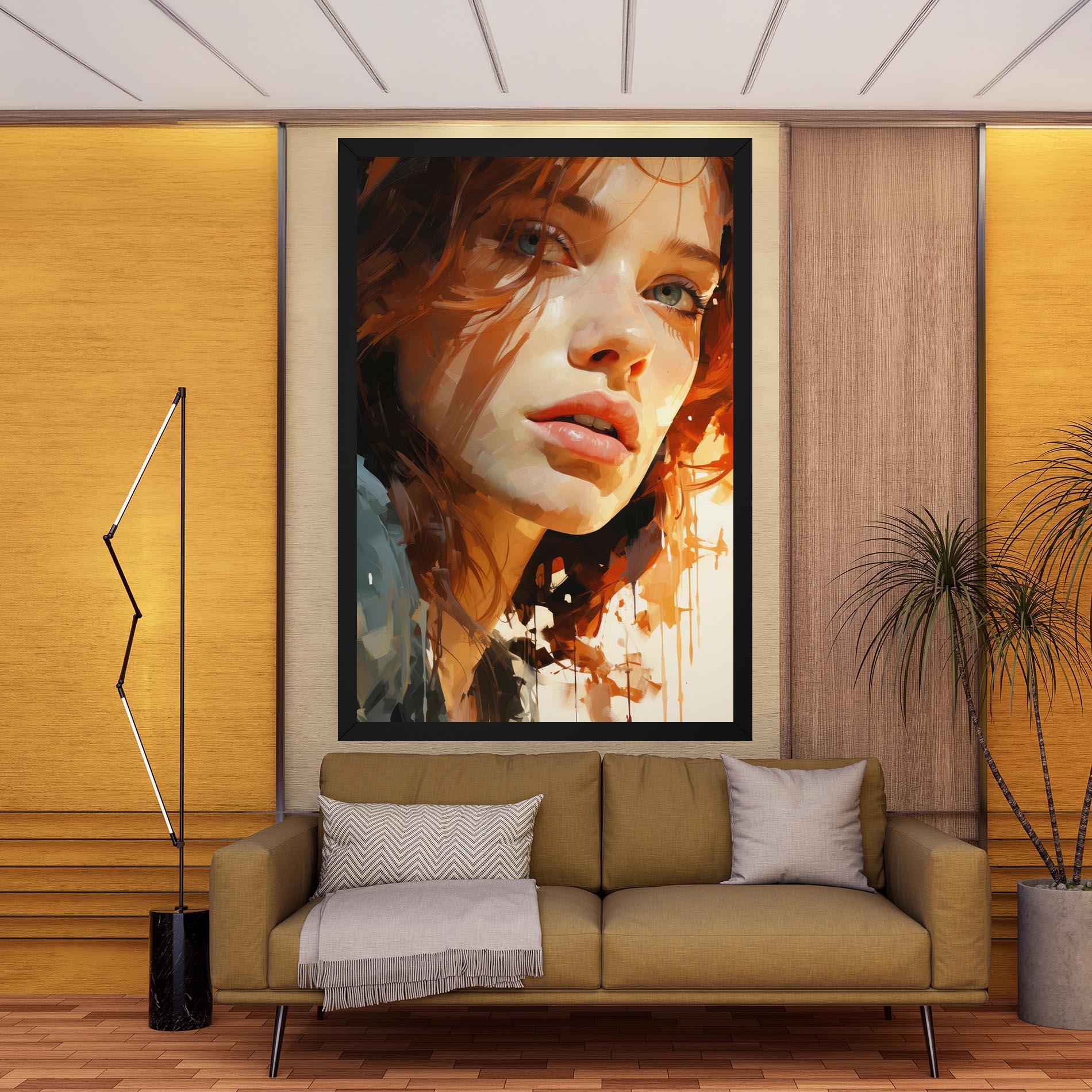 Tablou Canvas Pretty Woman Portrait mockup 9