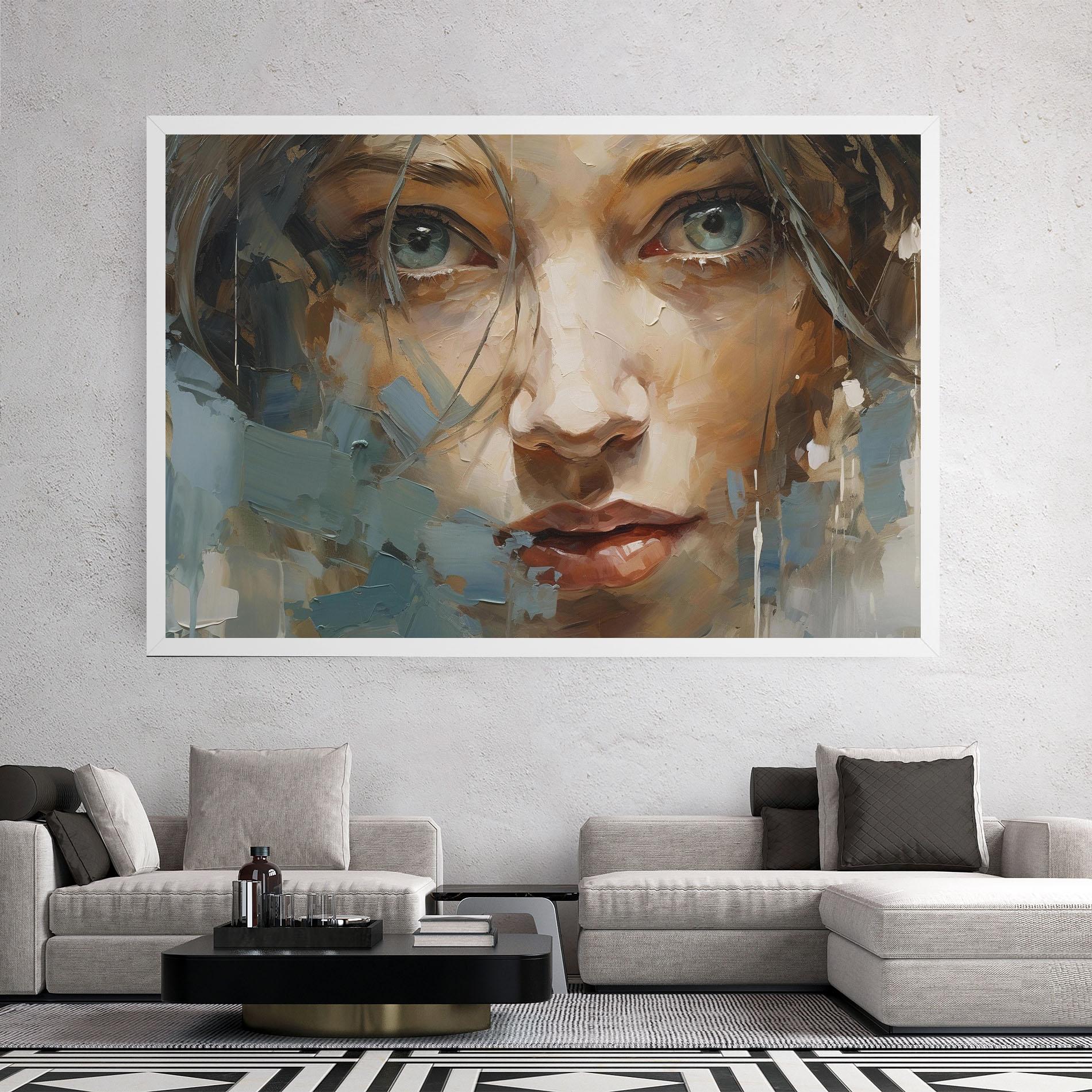 Tablou Canvas Expressive Portrait mockup 2