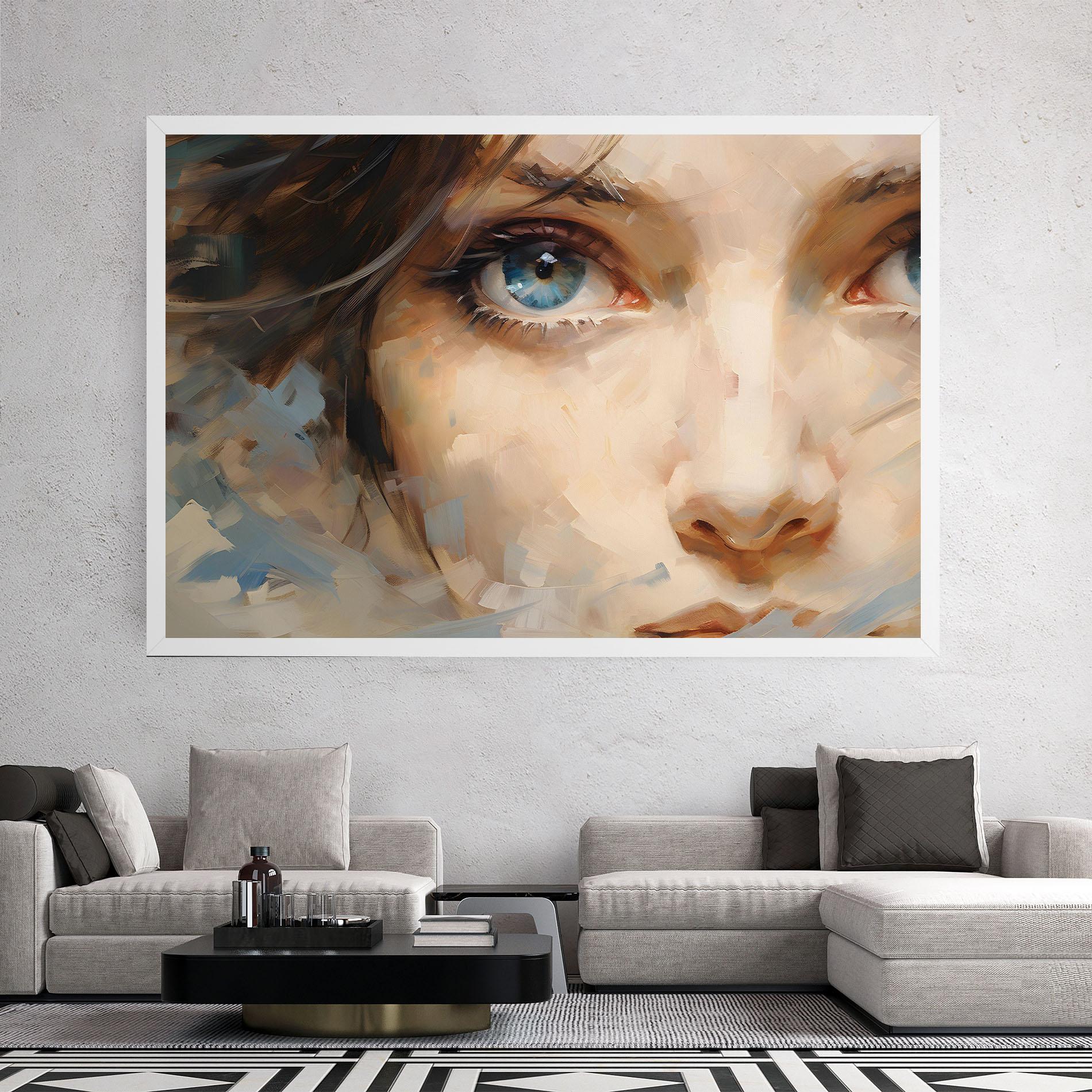 Tablou Canvas Pupil Blue Iris mockup 2