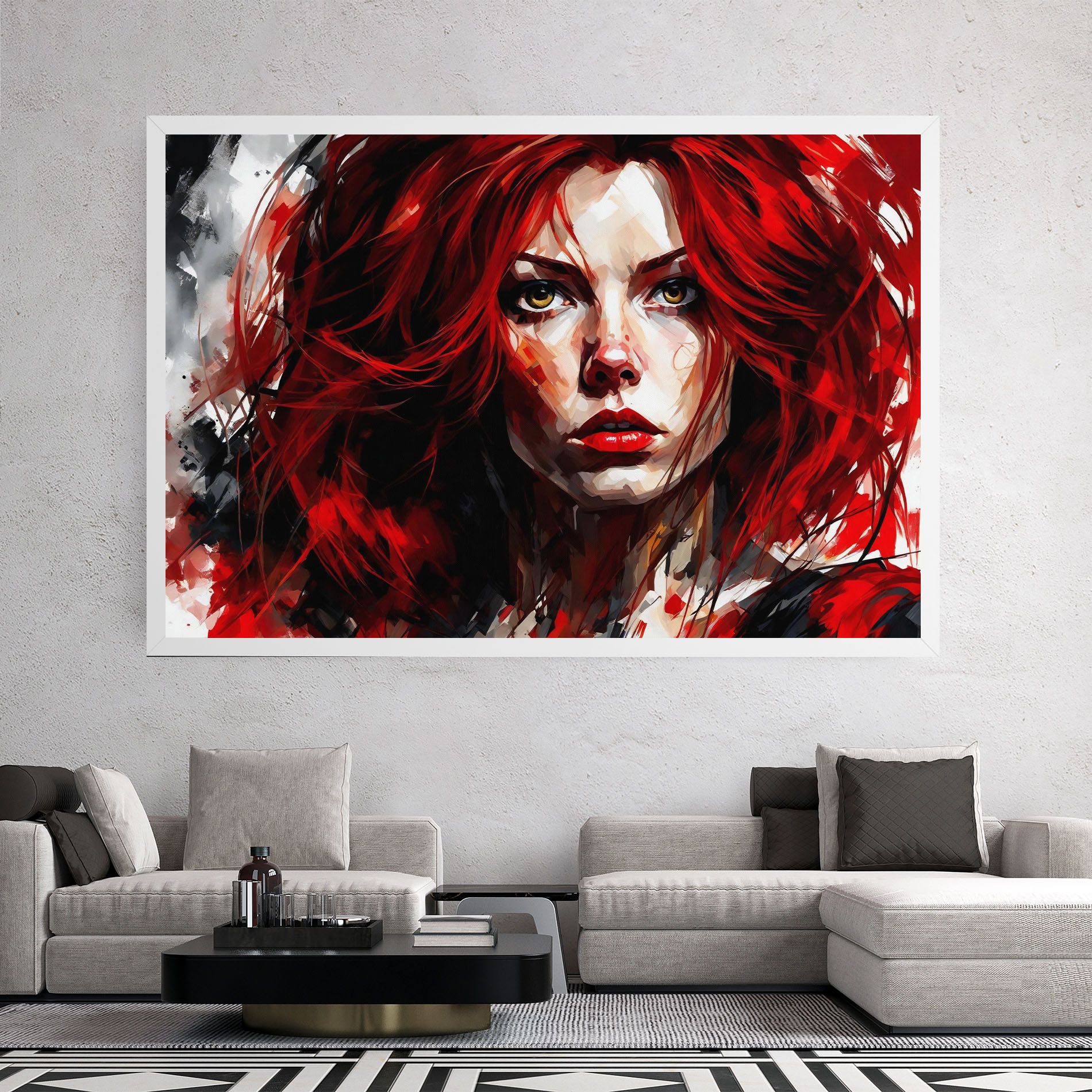 Red Hair Smoky Eyes mockup 2