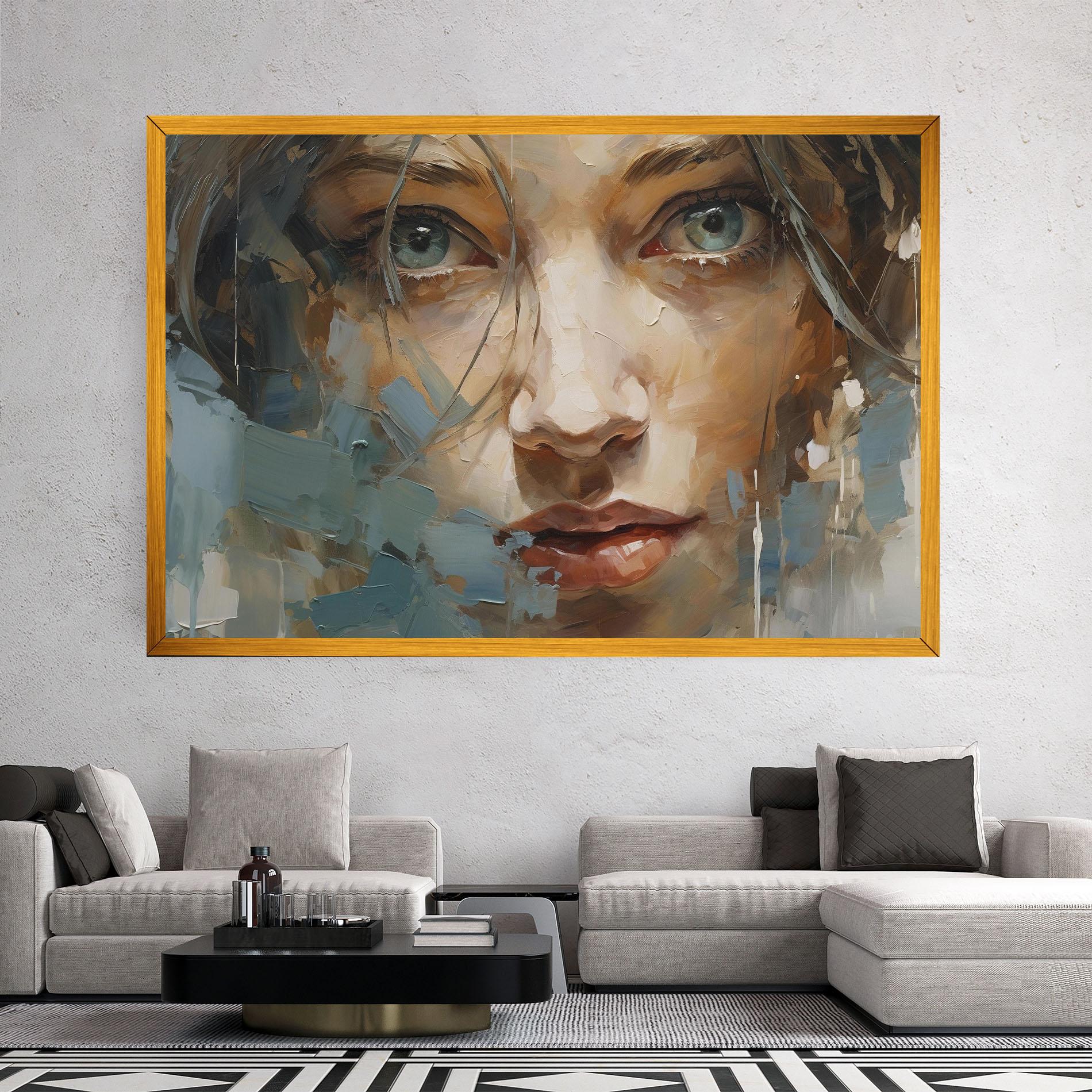 Tablou Canvas Expressive Portrait mockup 2