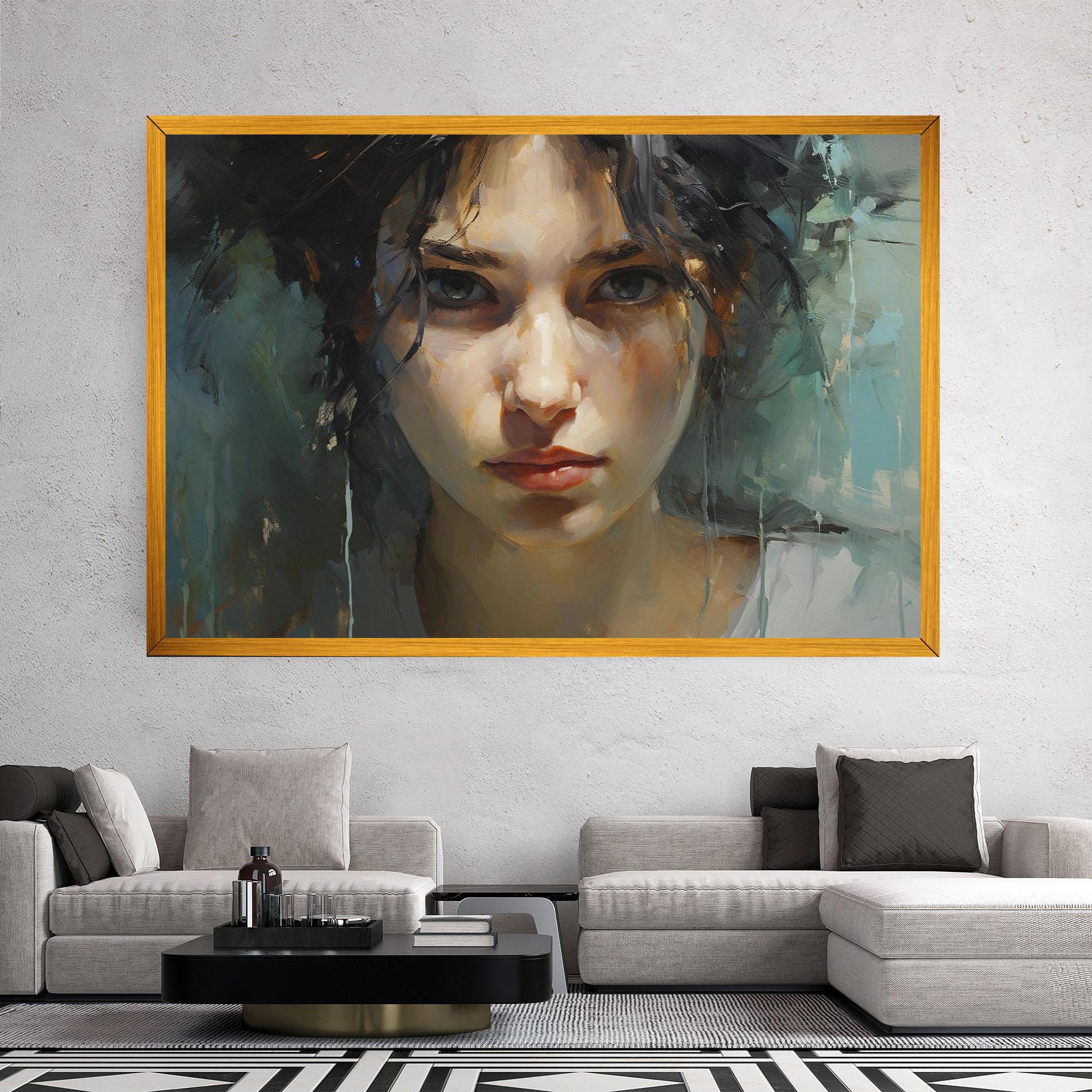 Tablou Canvas Intense Portrait mockup 2