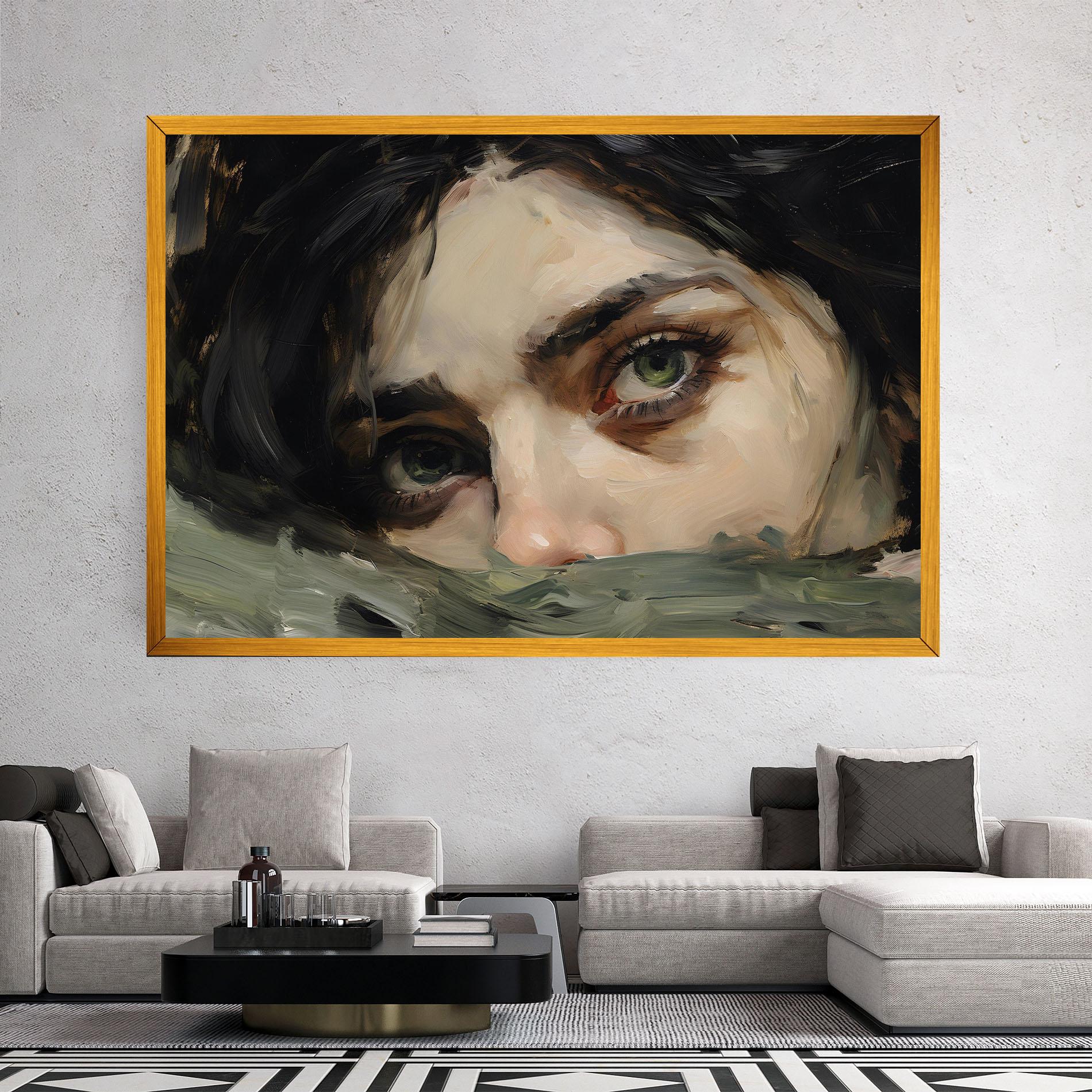 Tablou Canvas Pupil Green Iris mockup 2