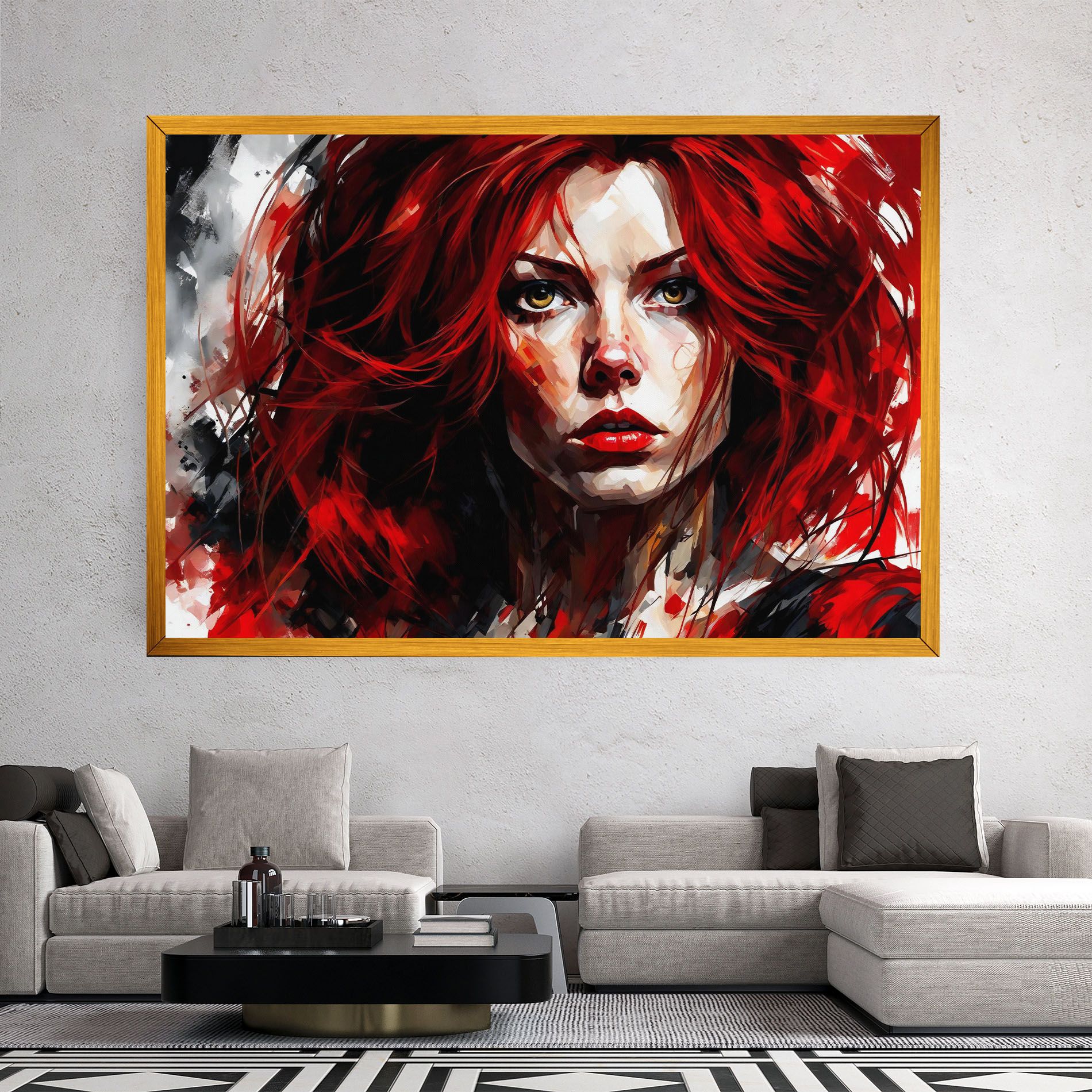 Red Hair Smoky Eyes mockup 2