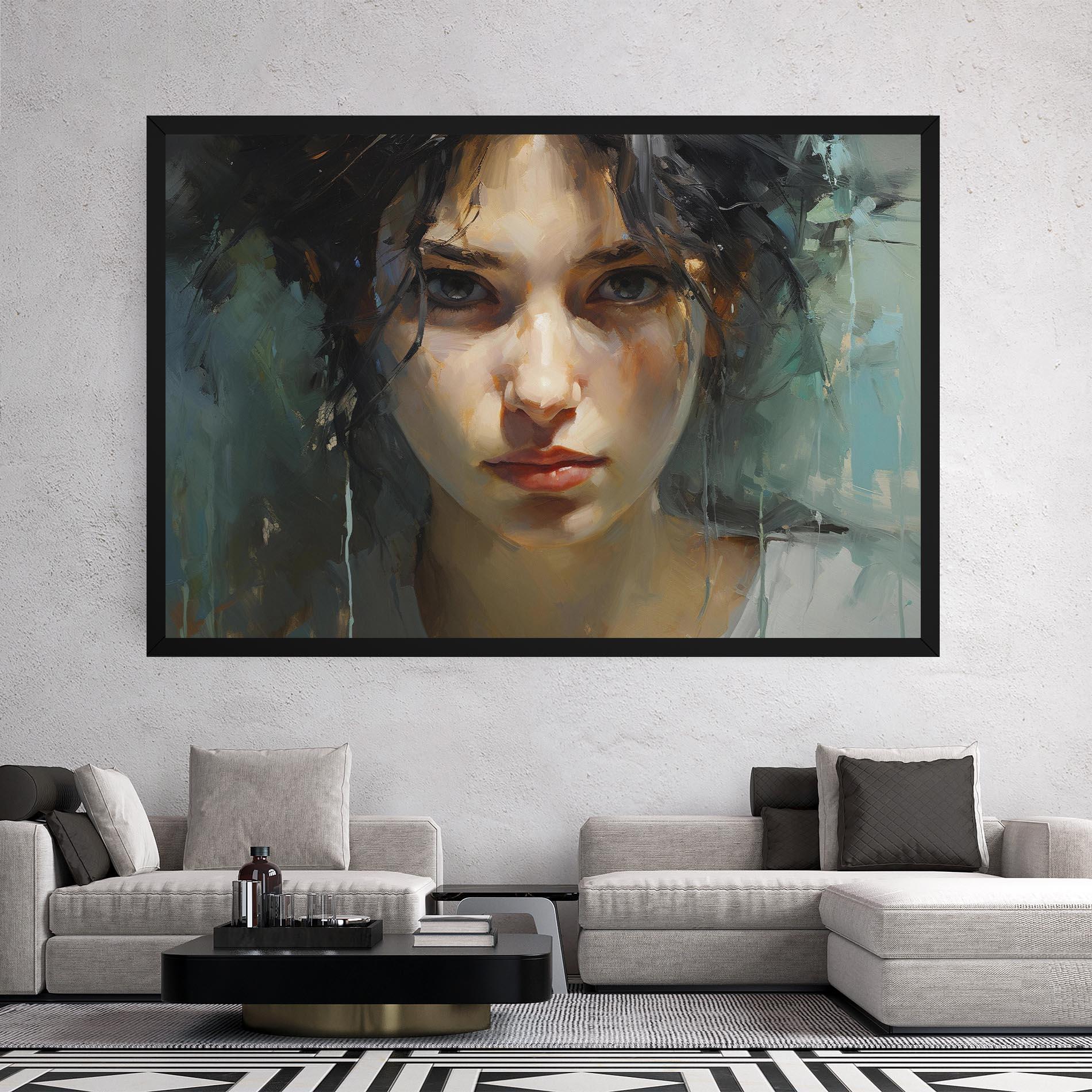 Tablou Canvas Intense Portrait mockup 2