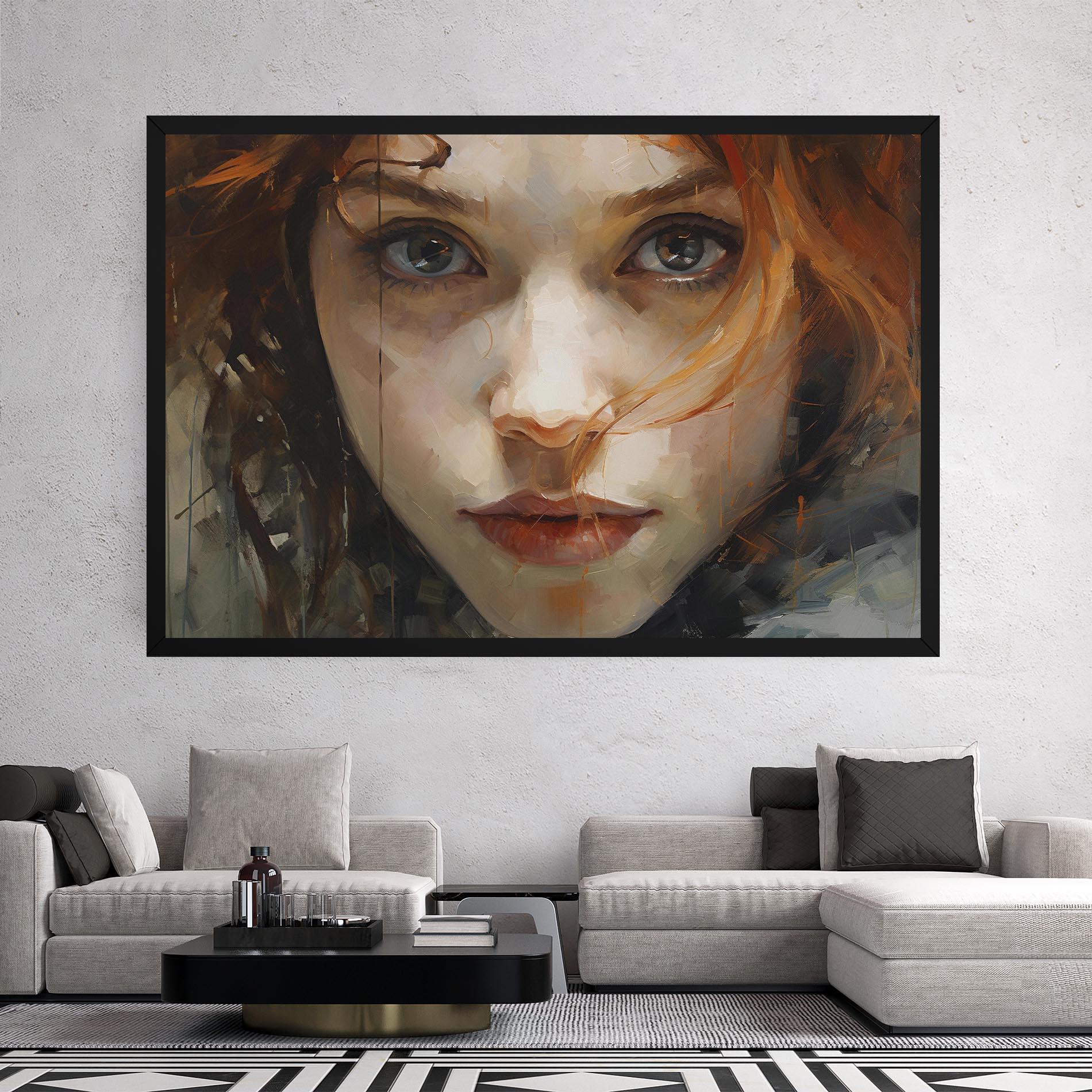 Tablou Canvas Portrait Oil Painting mockup 2