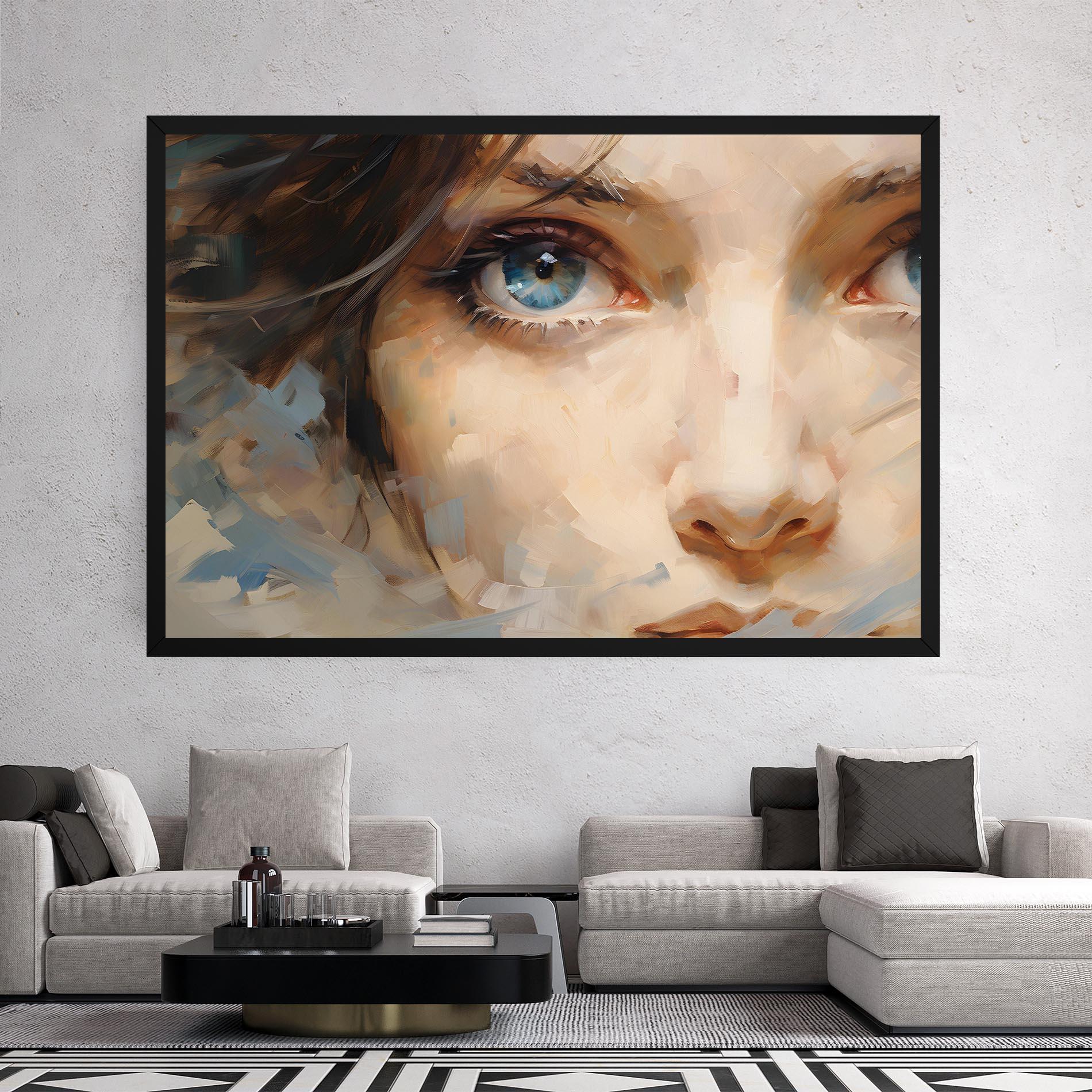 Tablou Canvas Pupil Blue Iris mockup 2