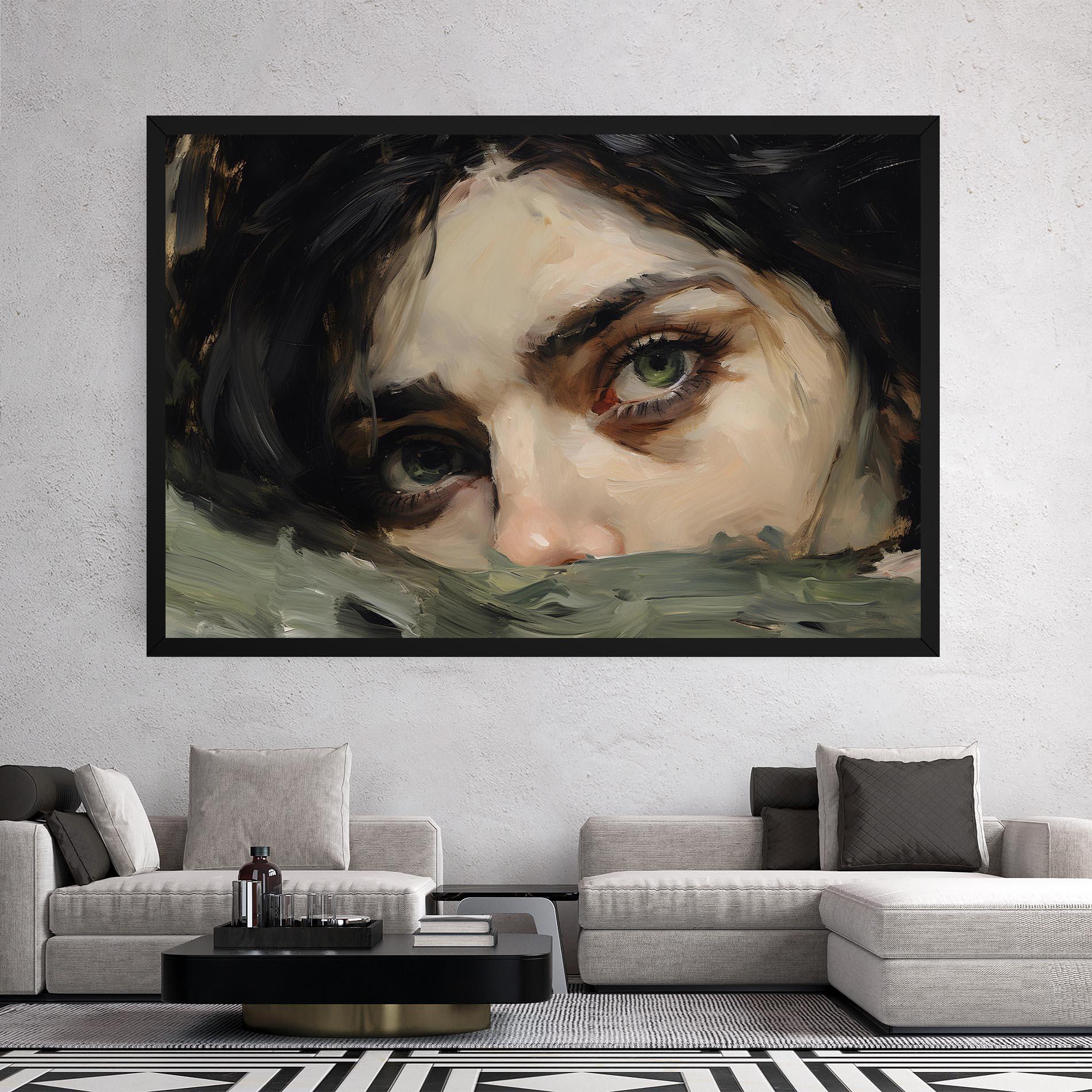 Tablou Canvas Pupil Green Iris mockup 2