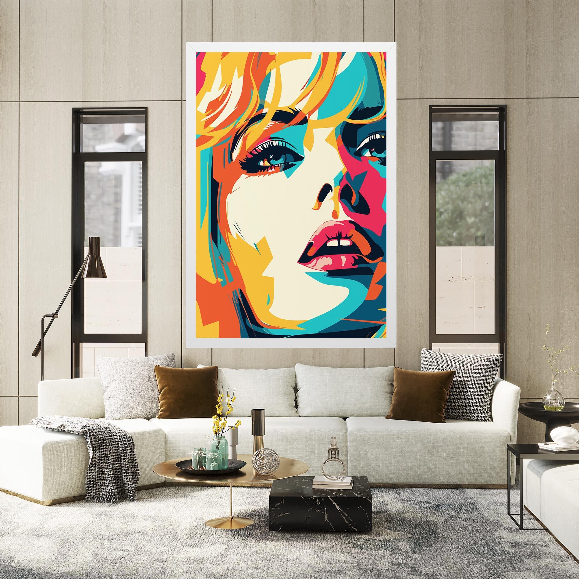 Tablou Canvas Blonde Girl Portrait mockup 2