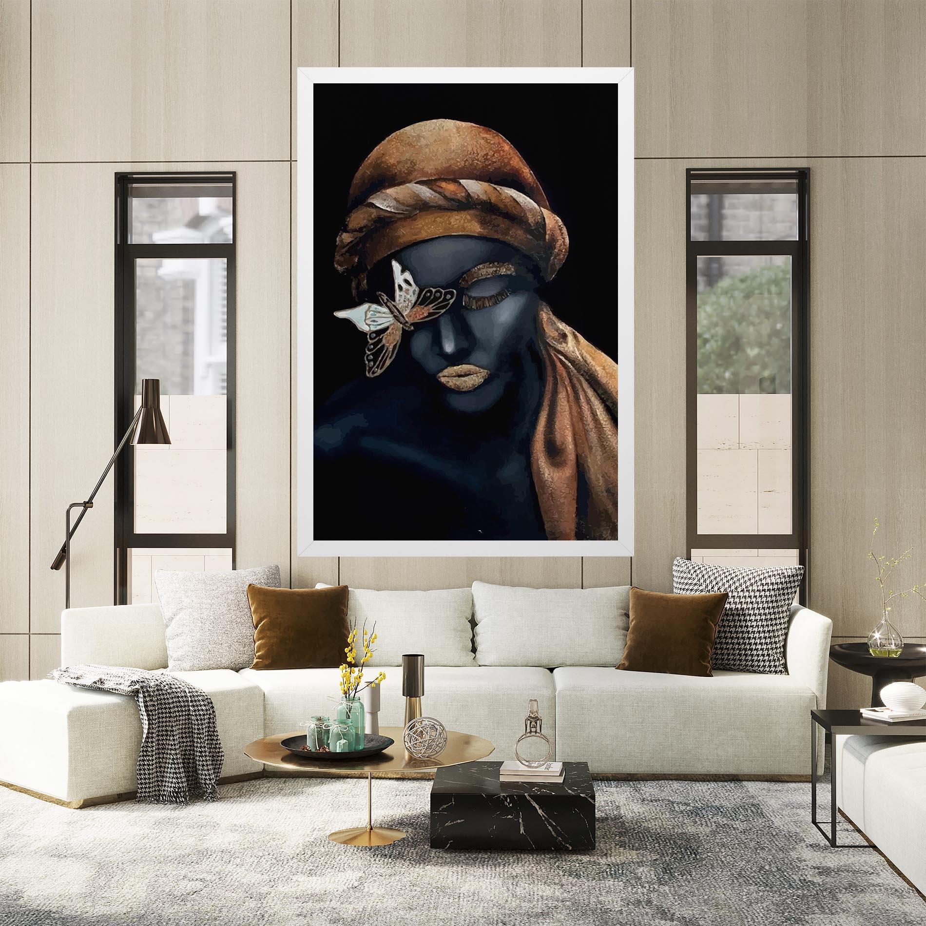 Tablou Canvas Butterfly Lady mockup 2